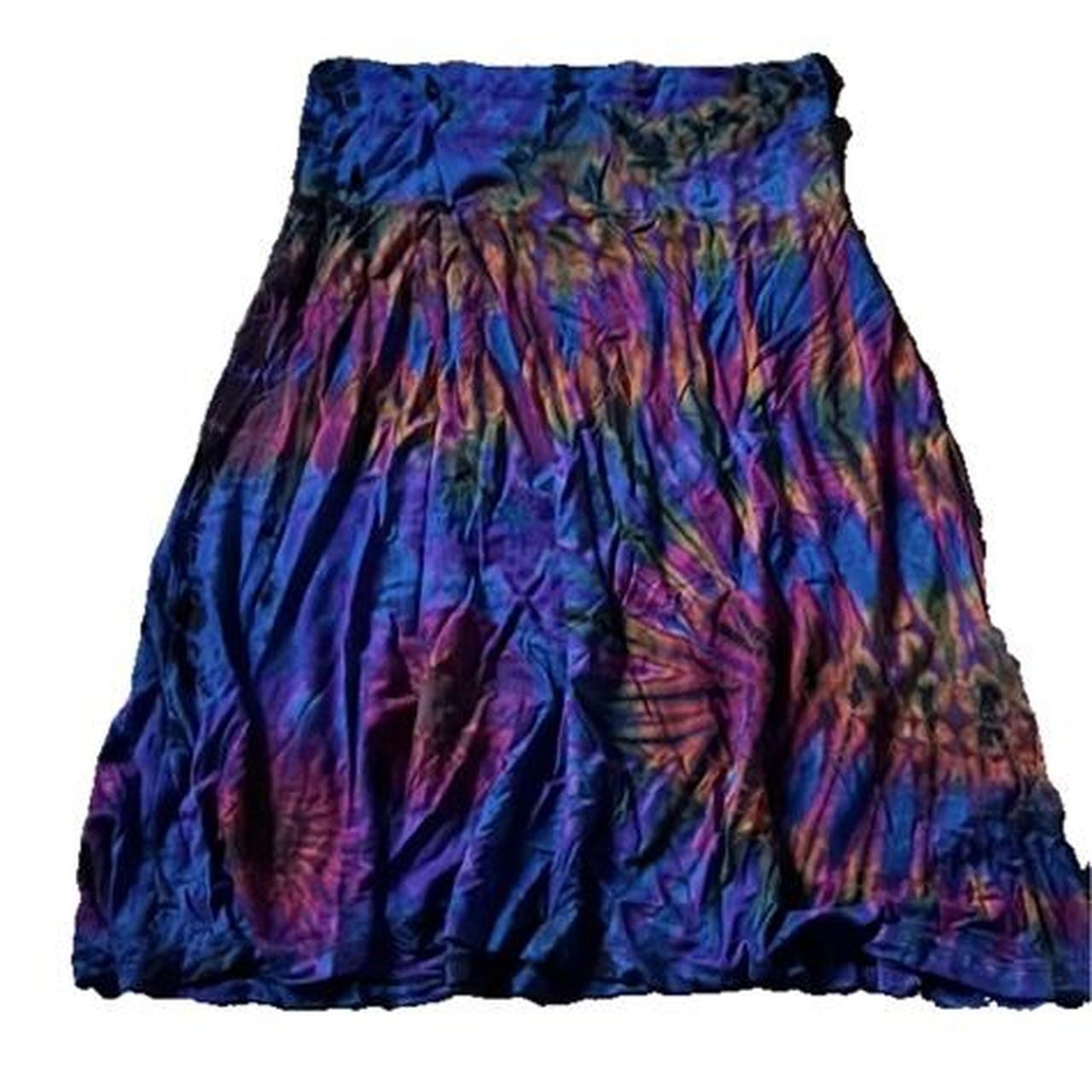 Tie-dye hippie skirt It’s short but not a mini... - Depop