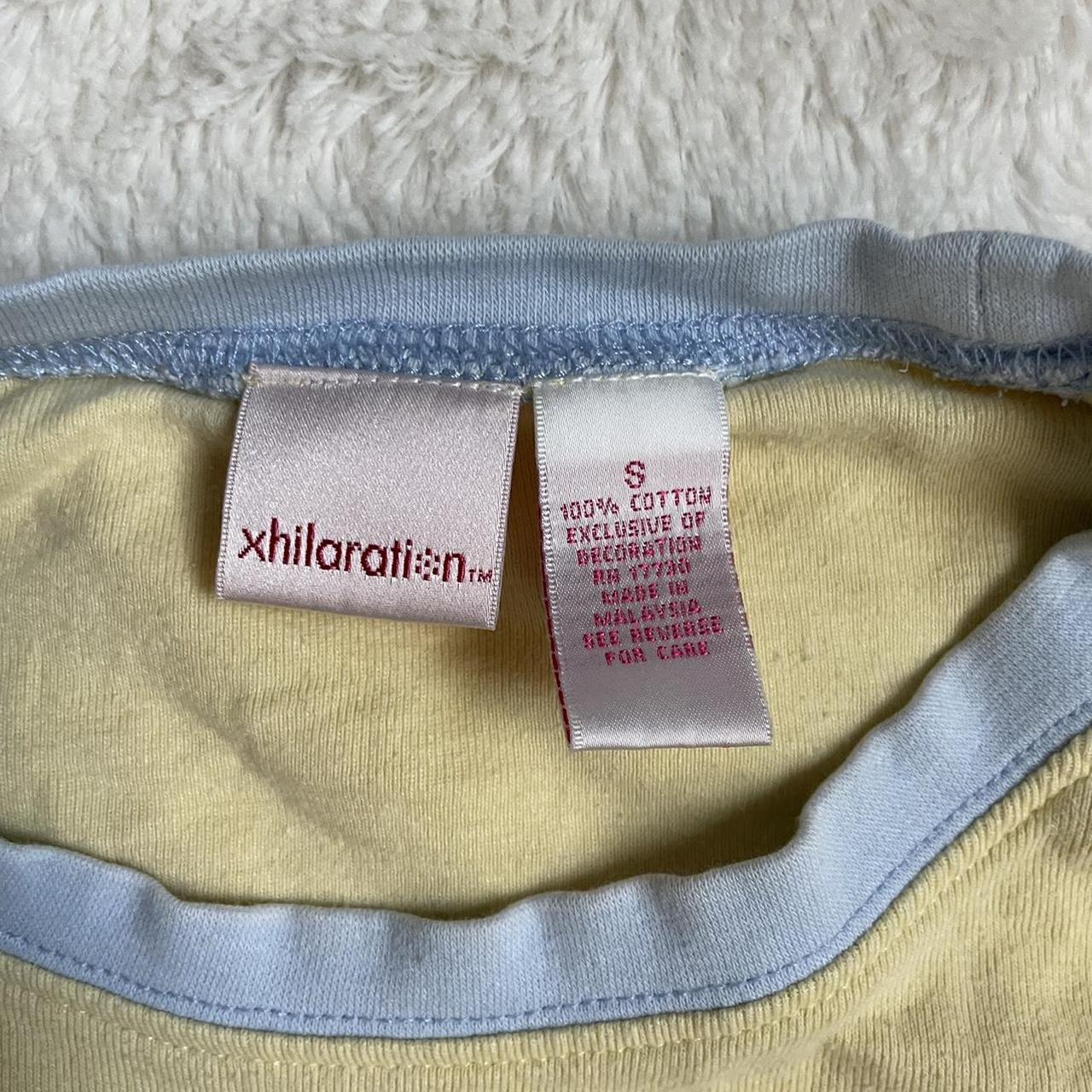 baby blue & yellow baseball tee with butterfly... Depop