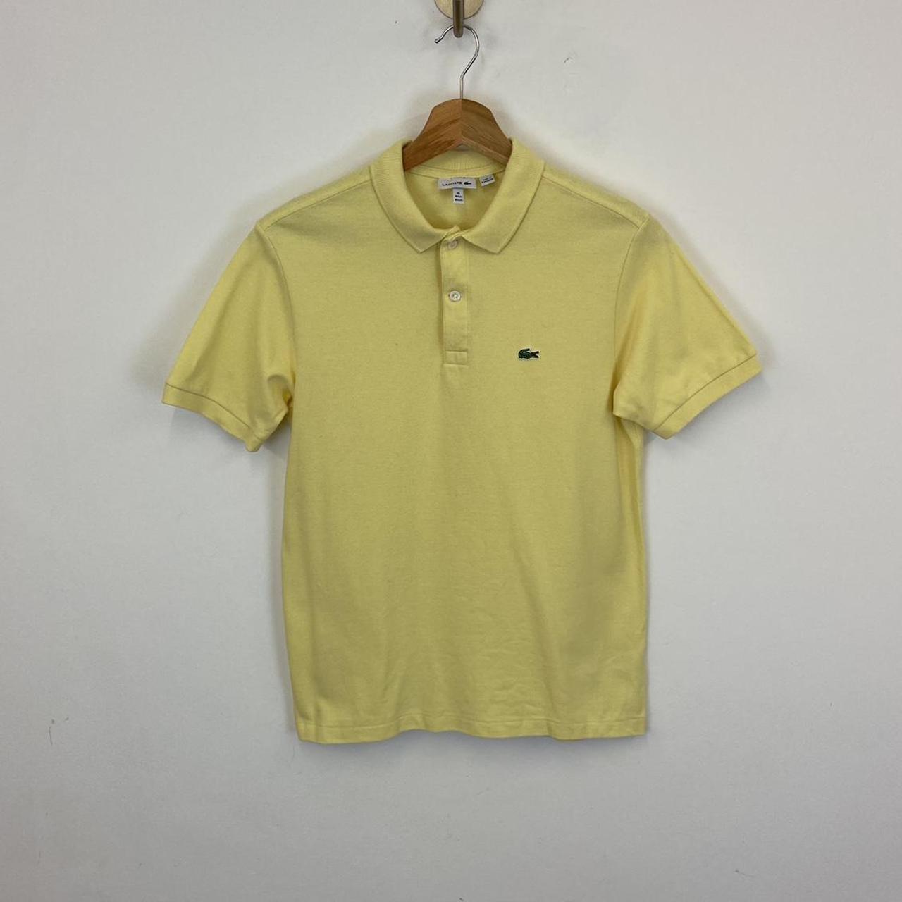 Lacoste polo shirt Yellow Age 16 - may fit XS adult... - Depop