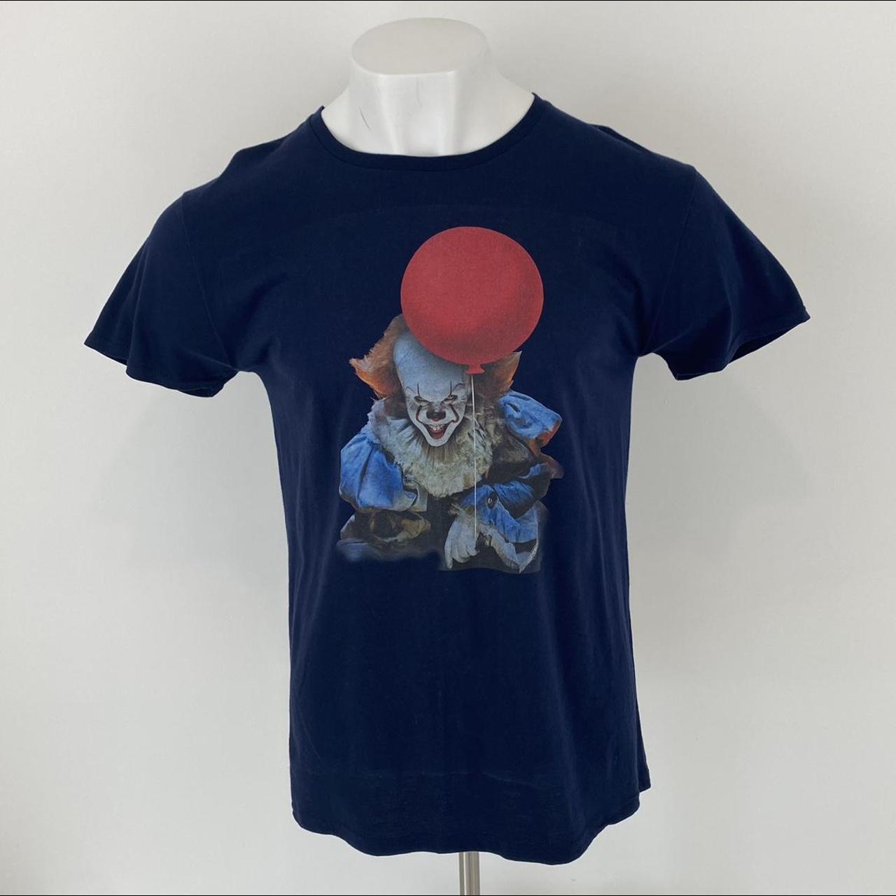 Pennywise IT clown t shirt Blue Size large adult -... - Depop