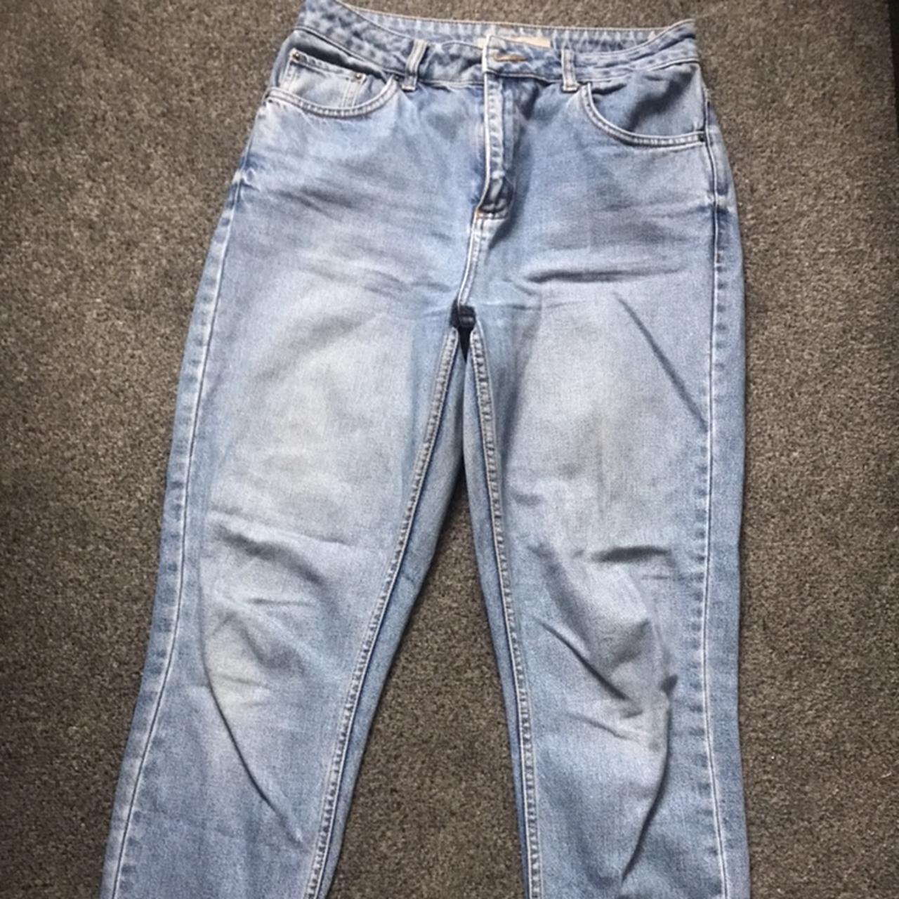 Topshop Women's Blue Jeans | Depop