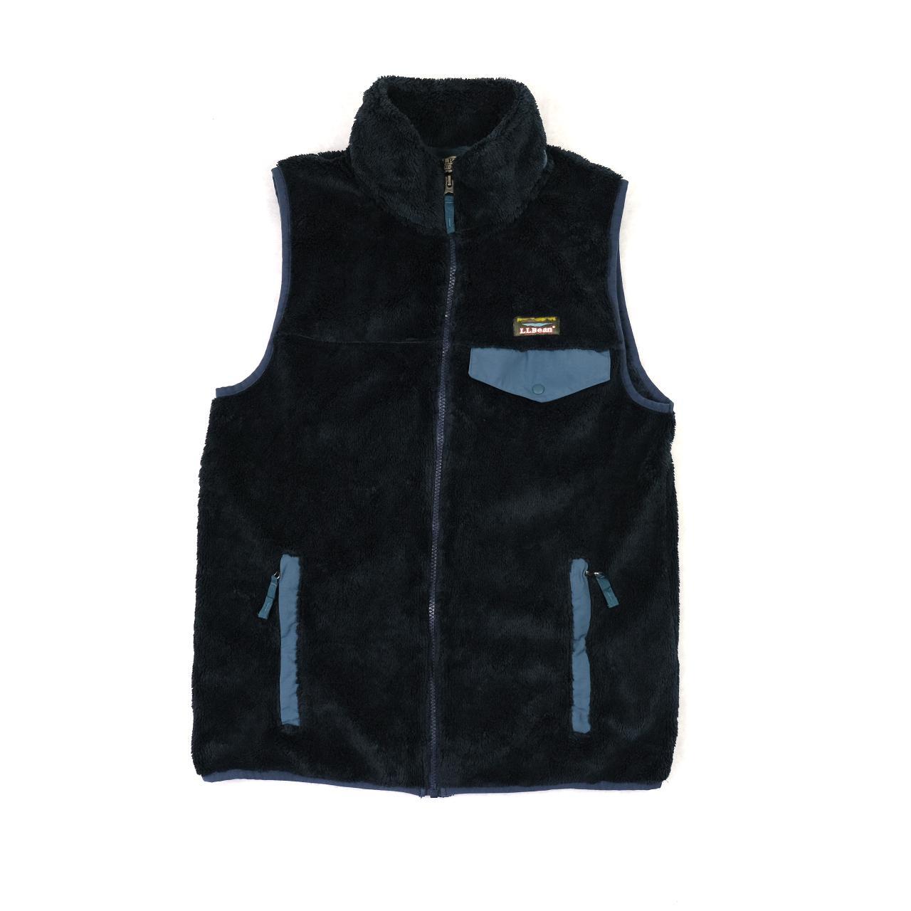 L.L.Bean Men's Navy and Green Gilet (2)