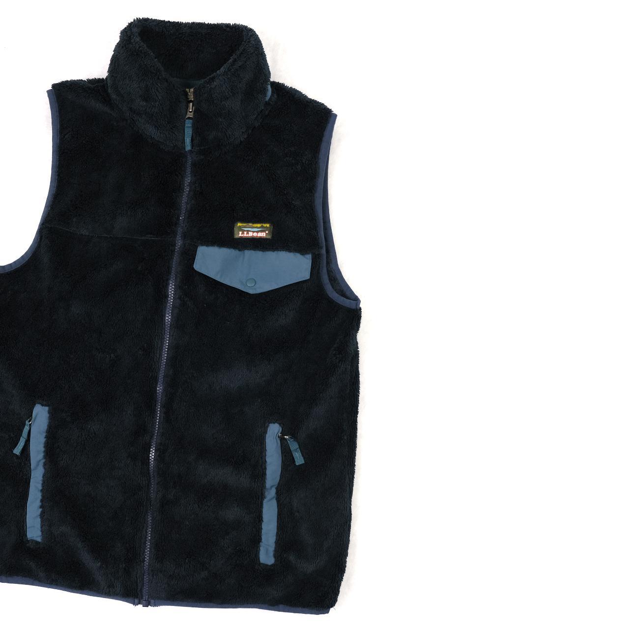 L.L.Bean Men's Navy and Green Gilet