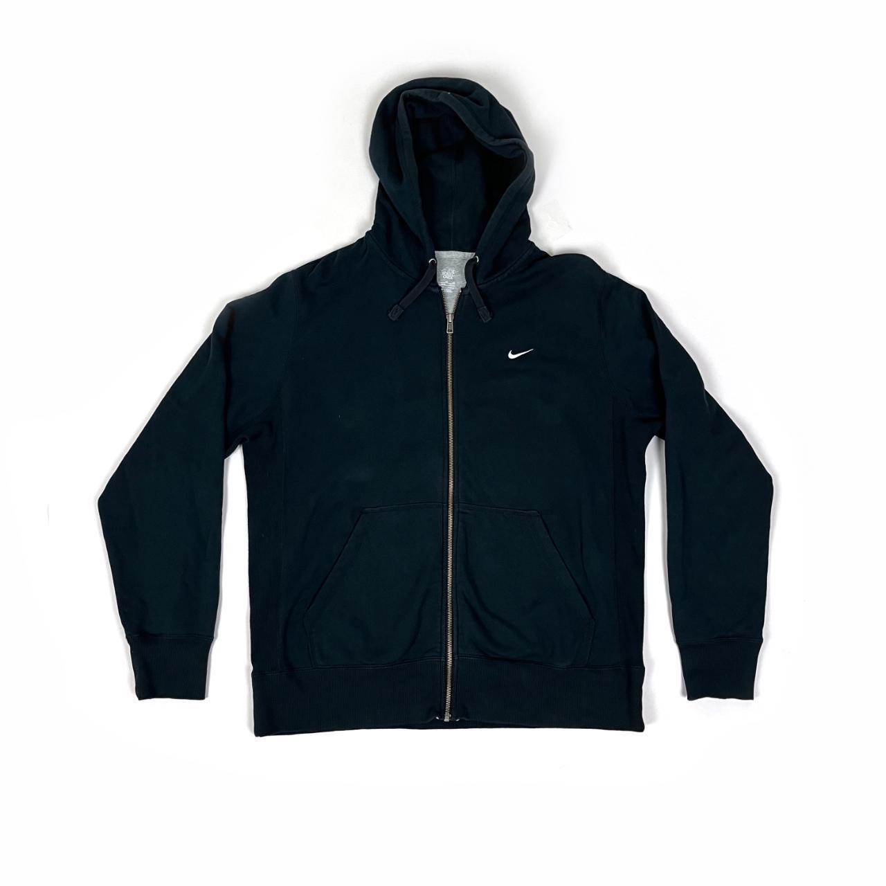 Nike athletic dept. full zip washed black cotton... Depop
