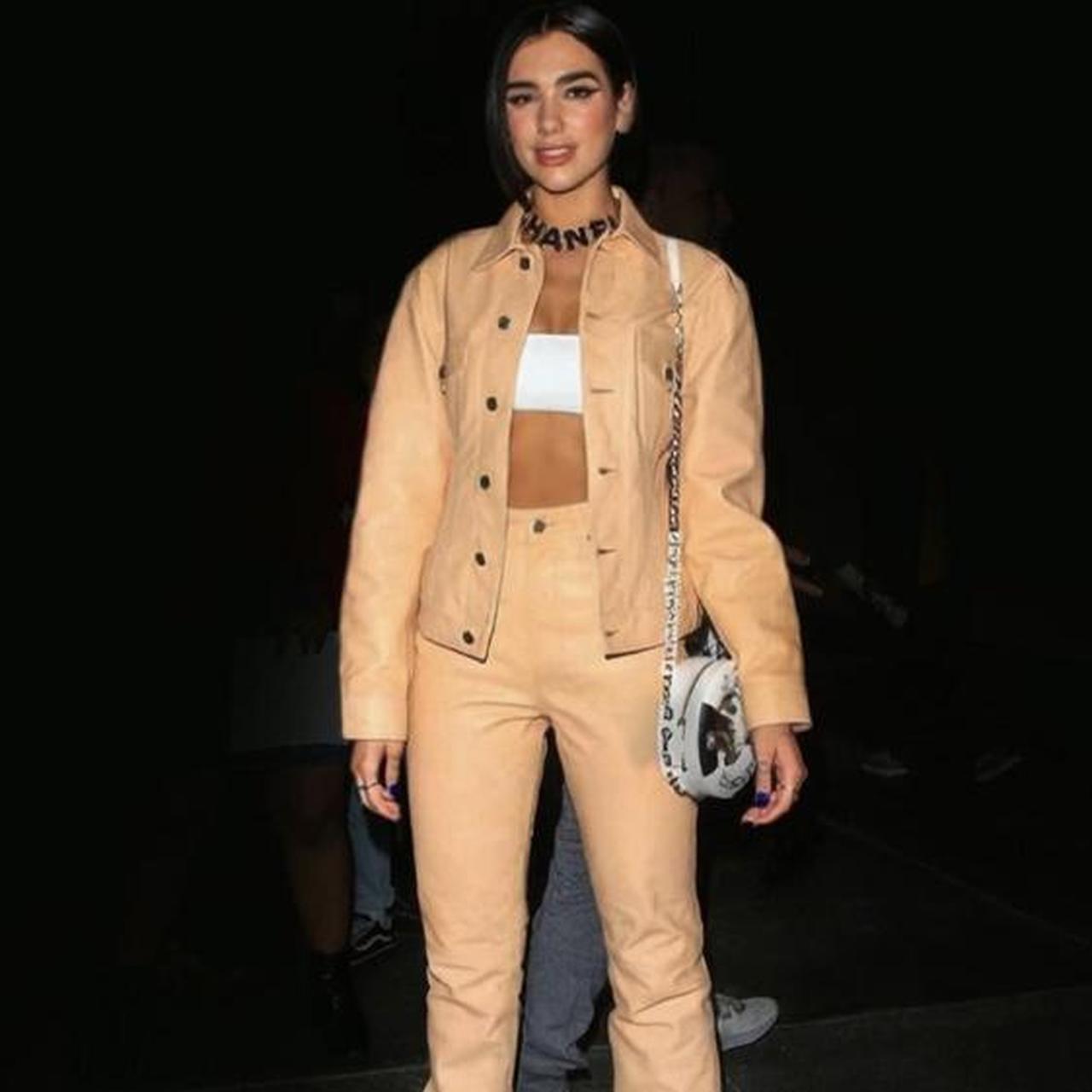 Tan Helmut Lang Leather Trousers Helmut Lang Pants Jumpsuits