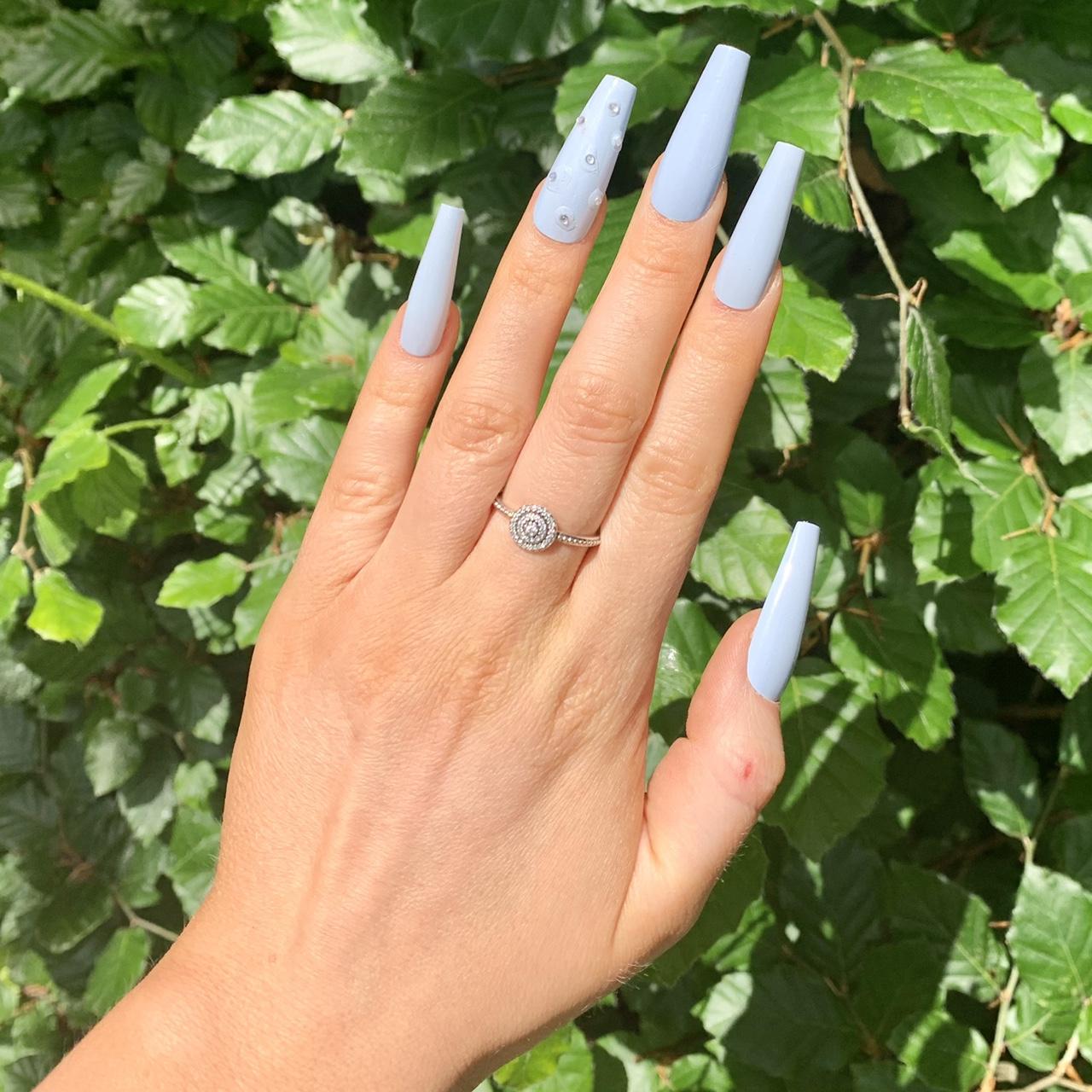 23 Stunning Ways to Wear Baby Blue Nails #baby #blue #acrylic #nails #coffin  #matte #babyblueacryli… | Baby blue acrylic nails, Blue matte nails, Blue  acrylic nails