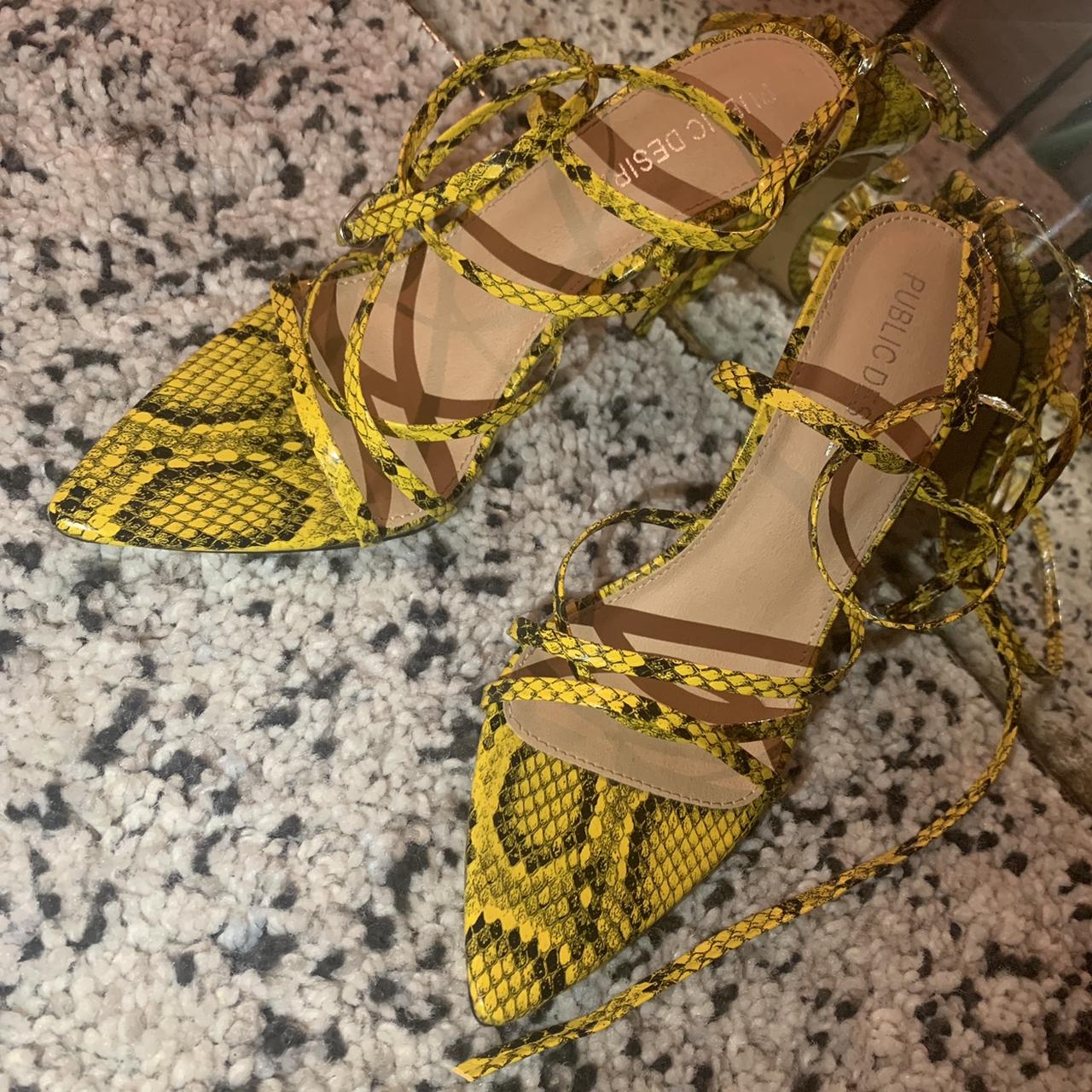 Public desire snakeskin on sale heels