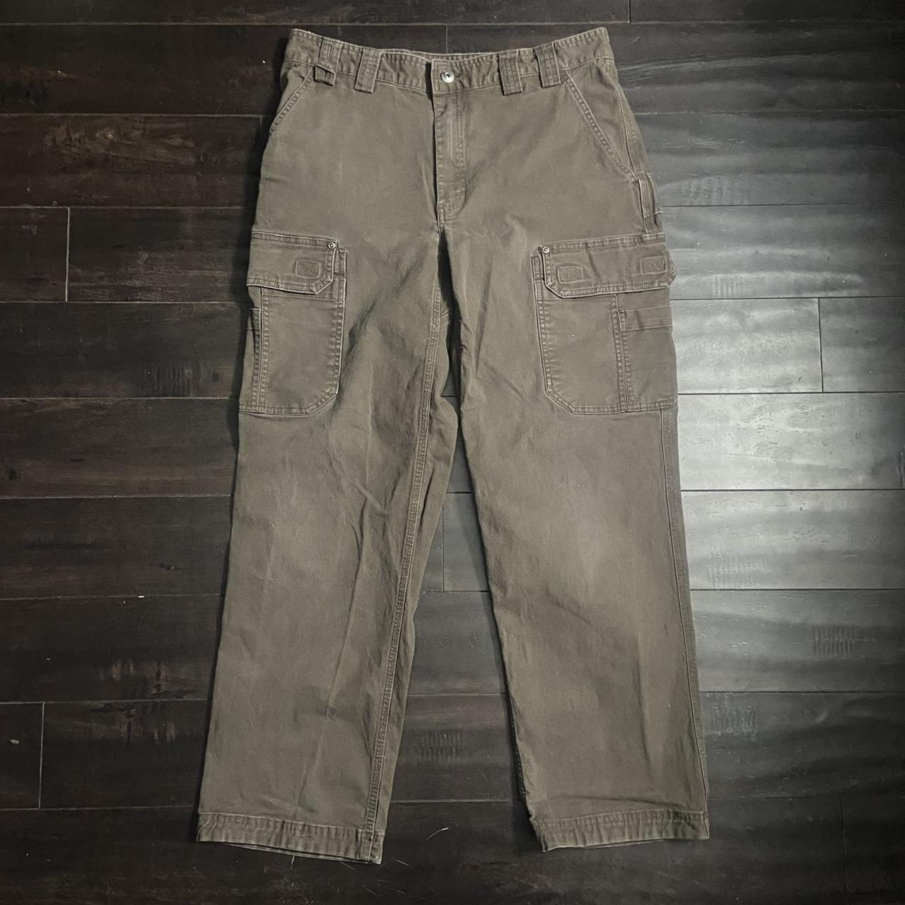 Brown Duluth Trading Cargos Measured 32 Waist 31... - Depop