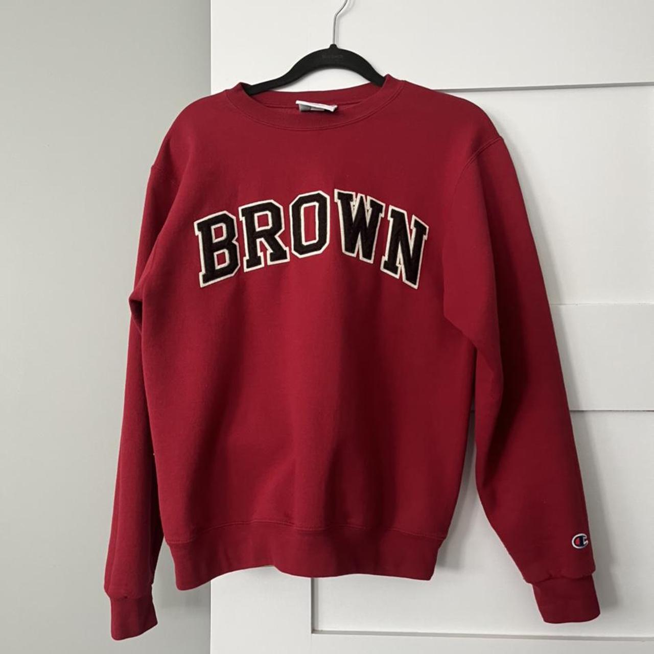 Champion sweater brown clearance red