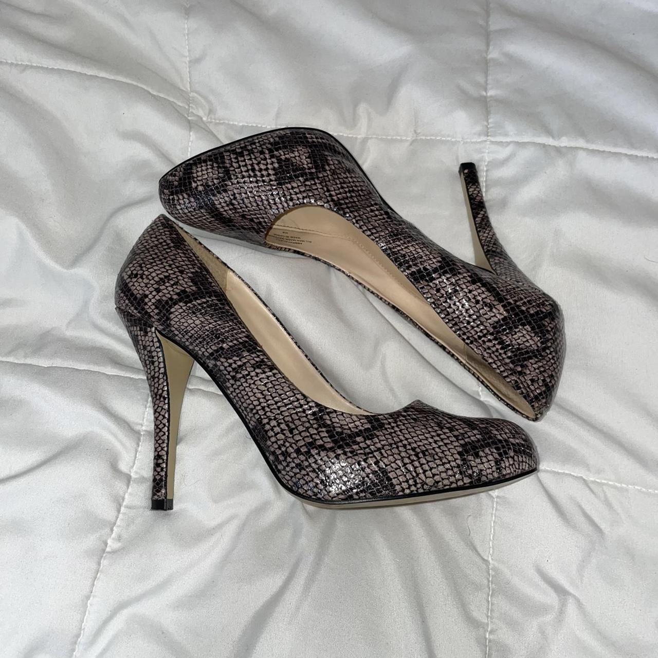 ~ Snakeskin Audrey Brooke heels. Well worn but are... - Depop