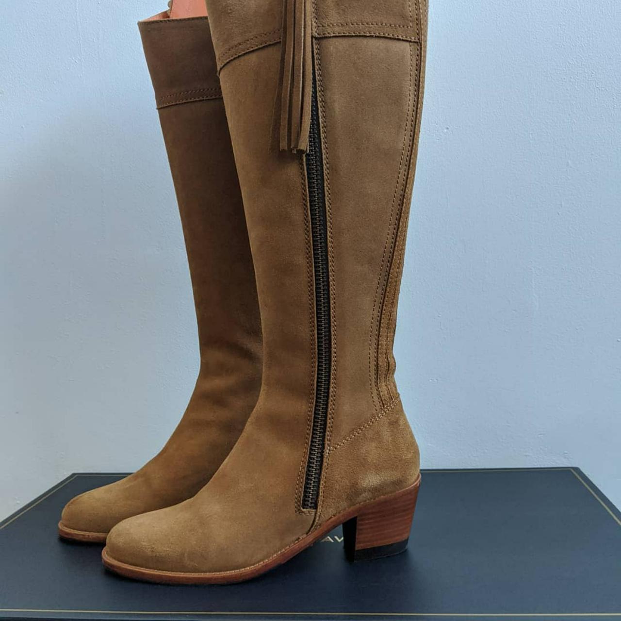 Fairfax & Favor heeled Regina tall boots size 5... - Depop