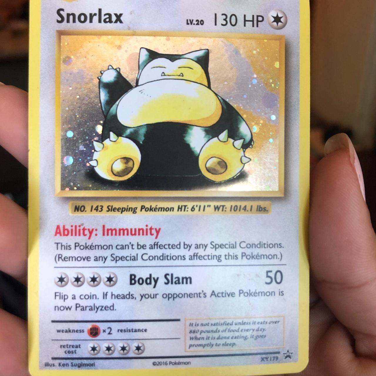 Pokemon Card Snorlax XY179 Black Star Promo Holo 