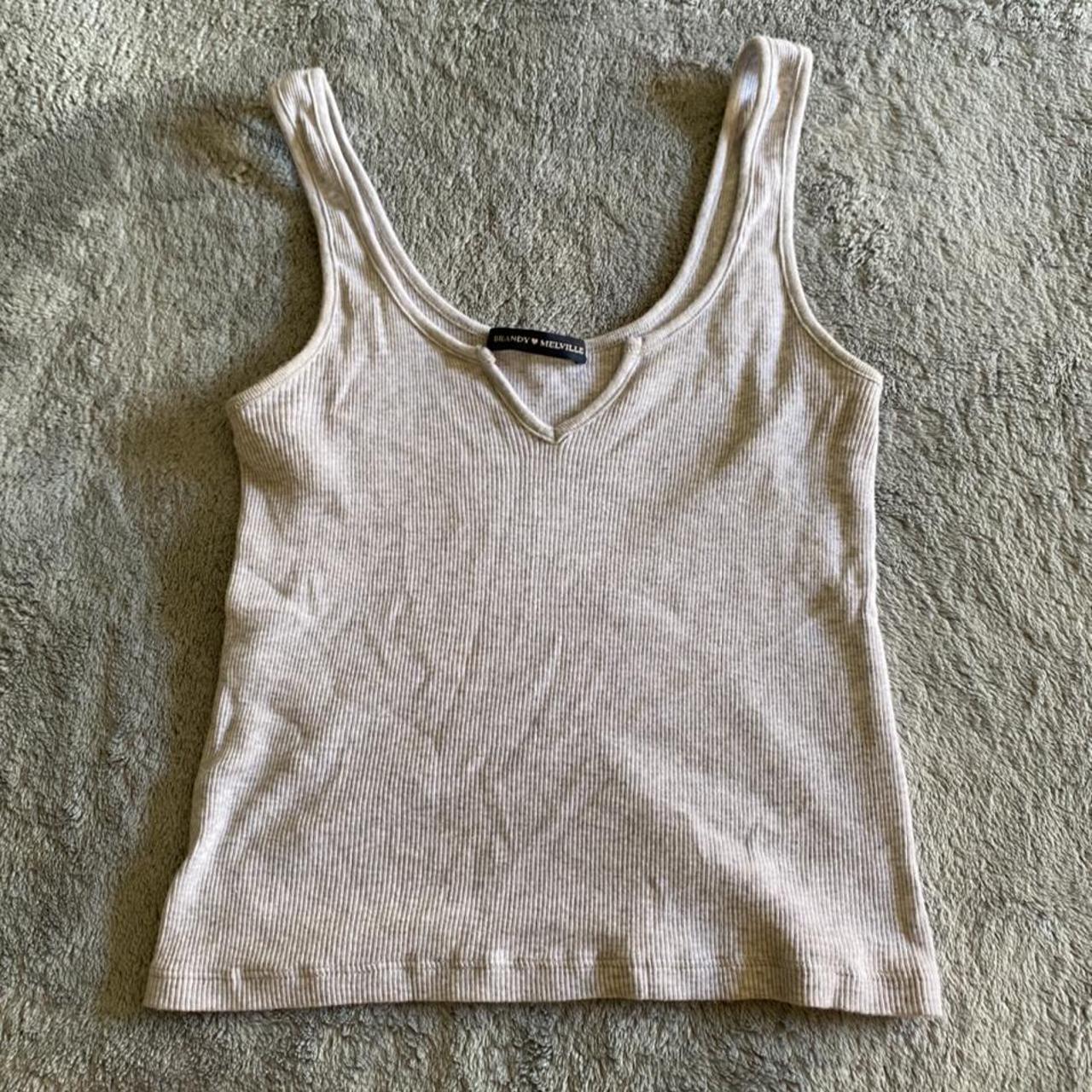 Brandy Melville Women's Grey Vests-tanks-camis | Depop