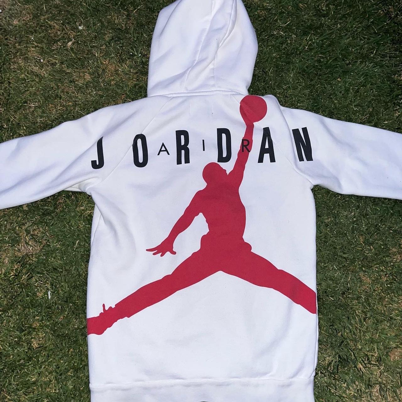 Jordan Men's White and Black Jacket