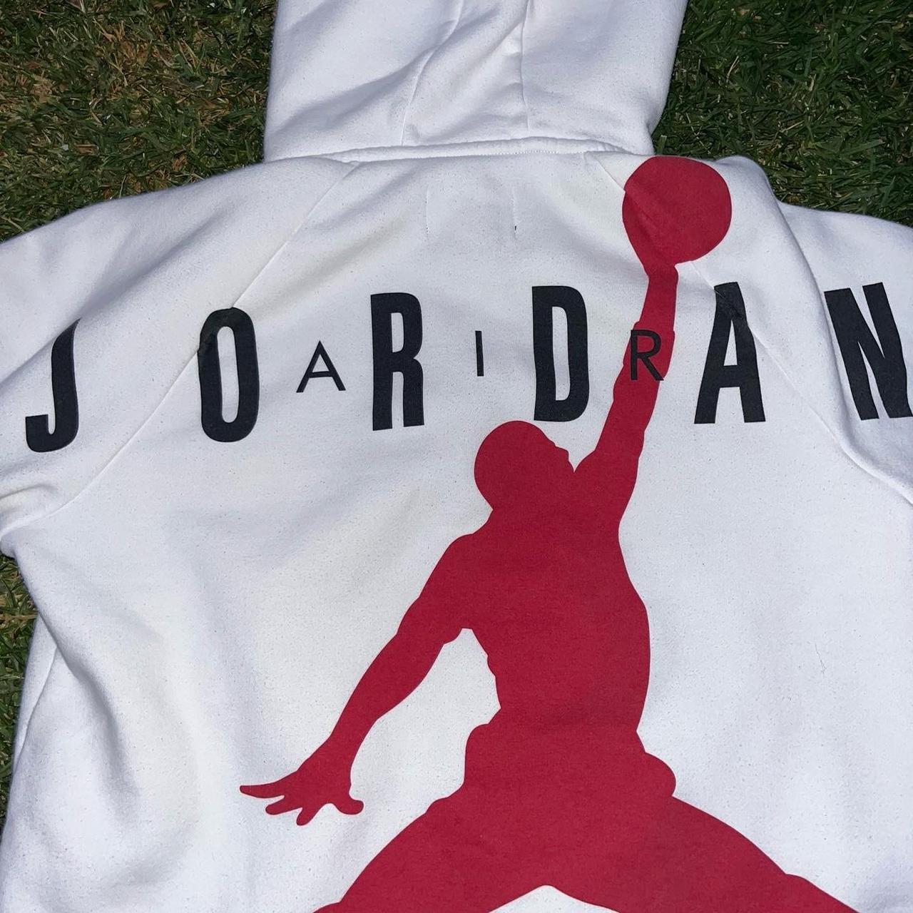 Jordan Men's White and Black Jacket (4)