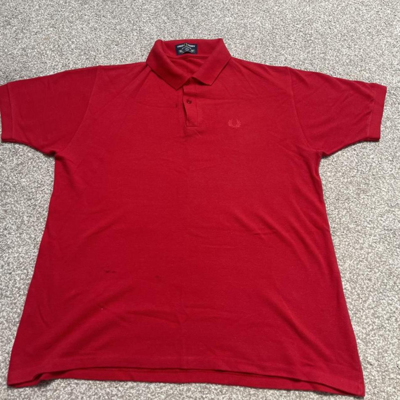 Fred Perry Men's Red Polo-shirts | Depop