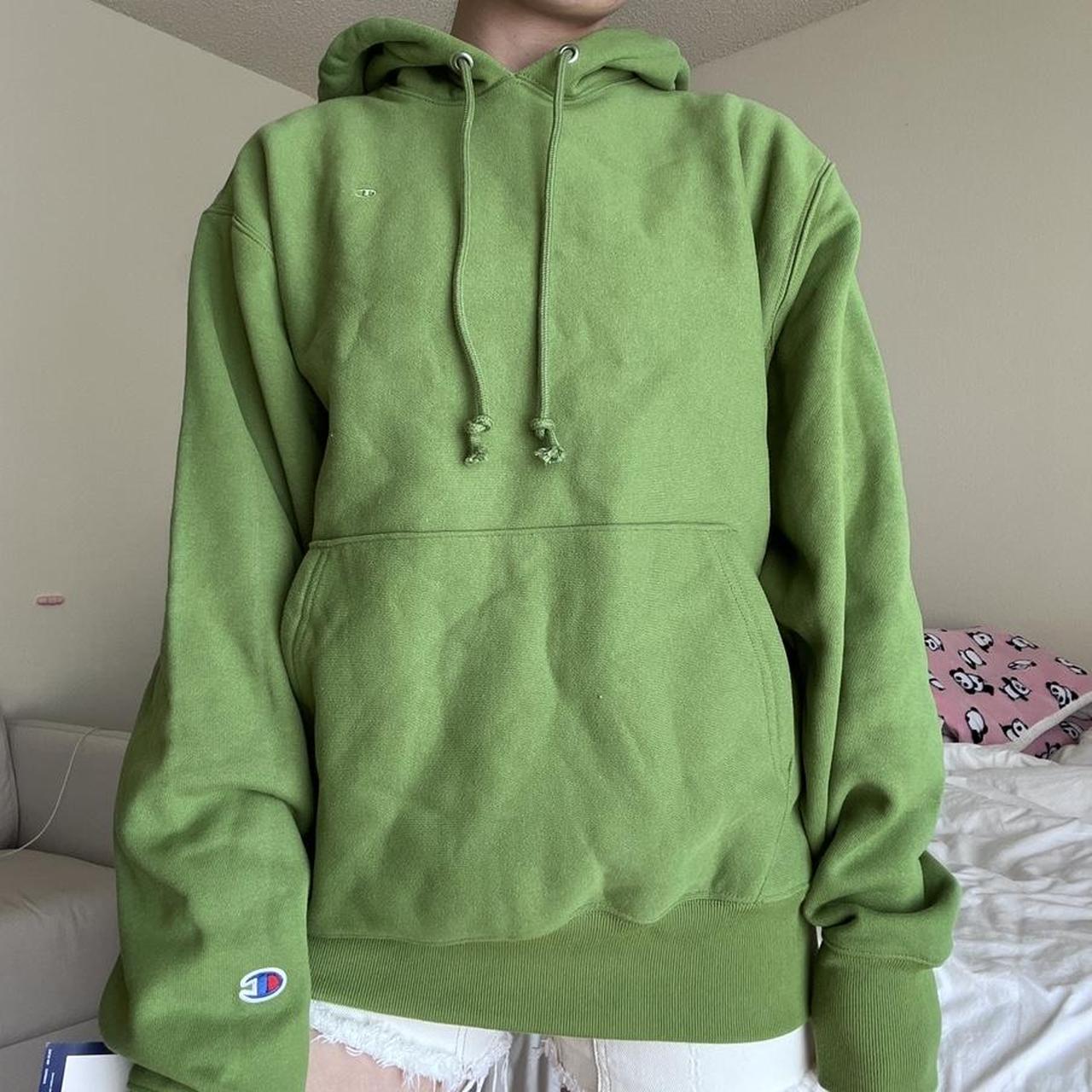 Champion - Olive Green Hoodie Champion UO Exclusive... - Depop