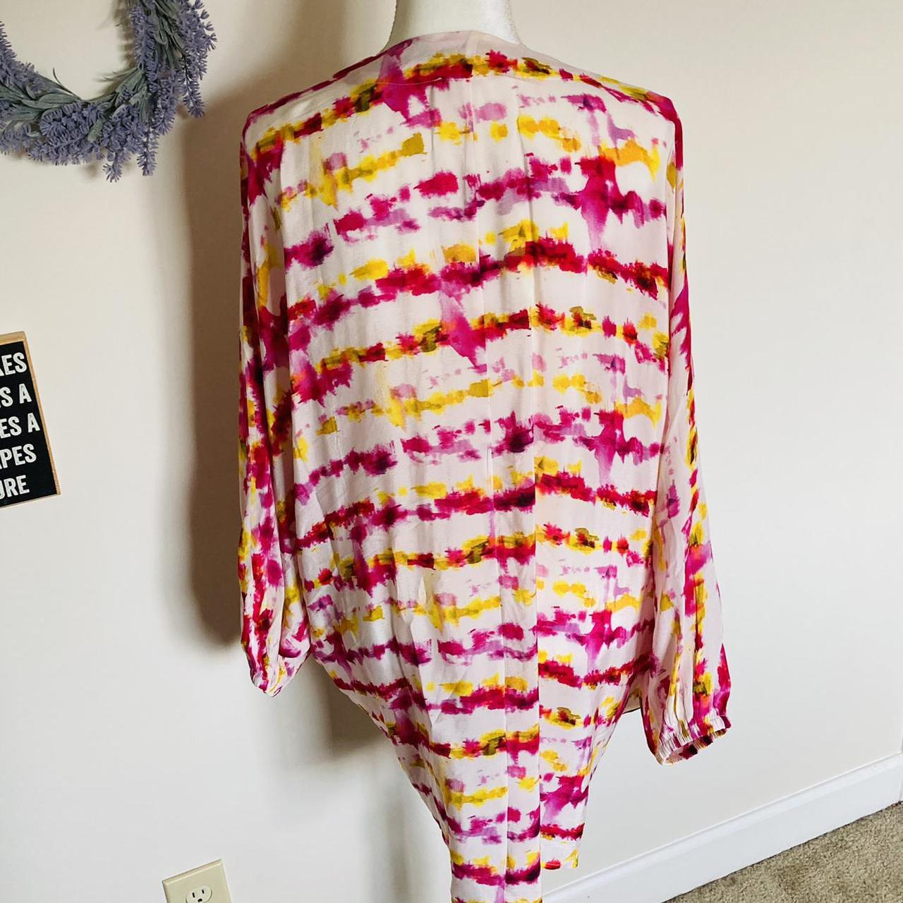 Anthropologie Women's Yellow and Pink Coverups Depop