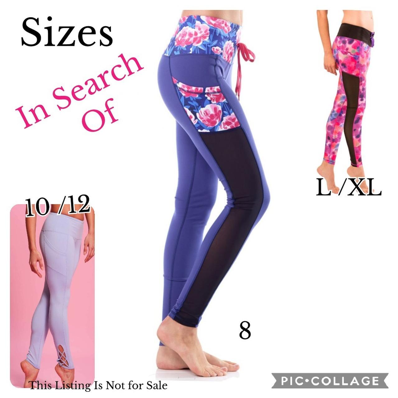 Lululemon peony leggings! Size 4 These are in - Depop