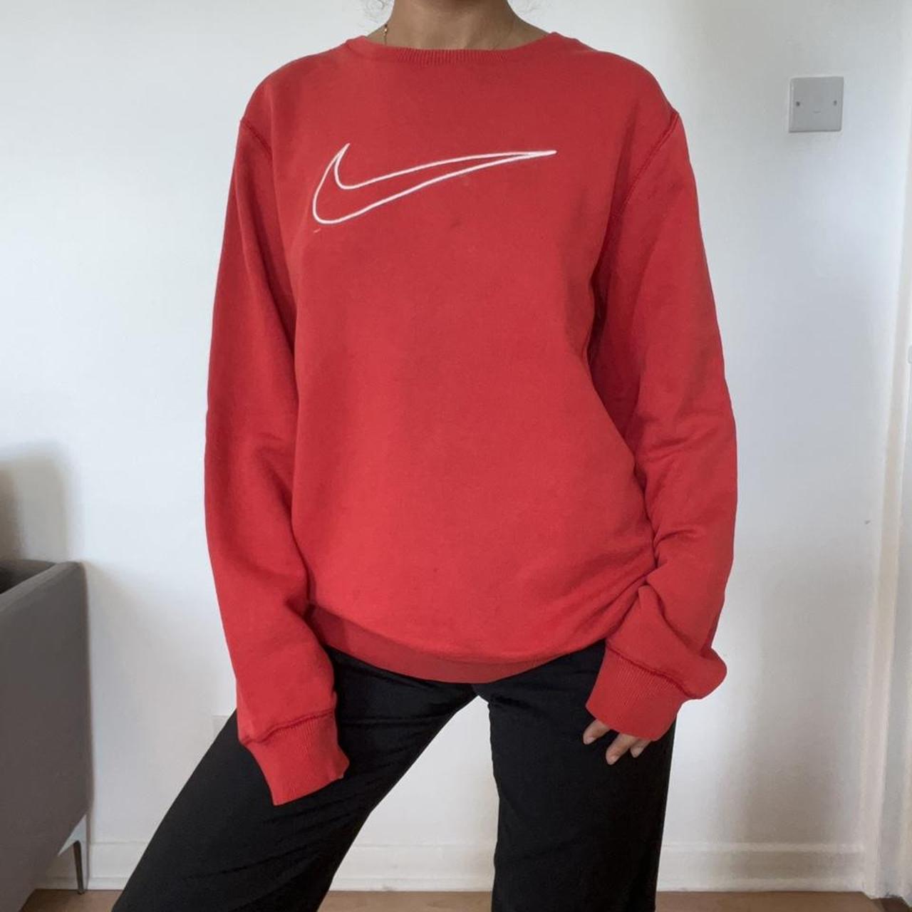 Vintage Nike red sweatshirt, in perfect condition.... - Depop