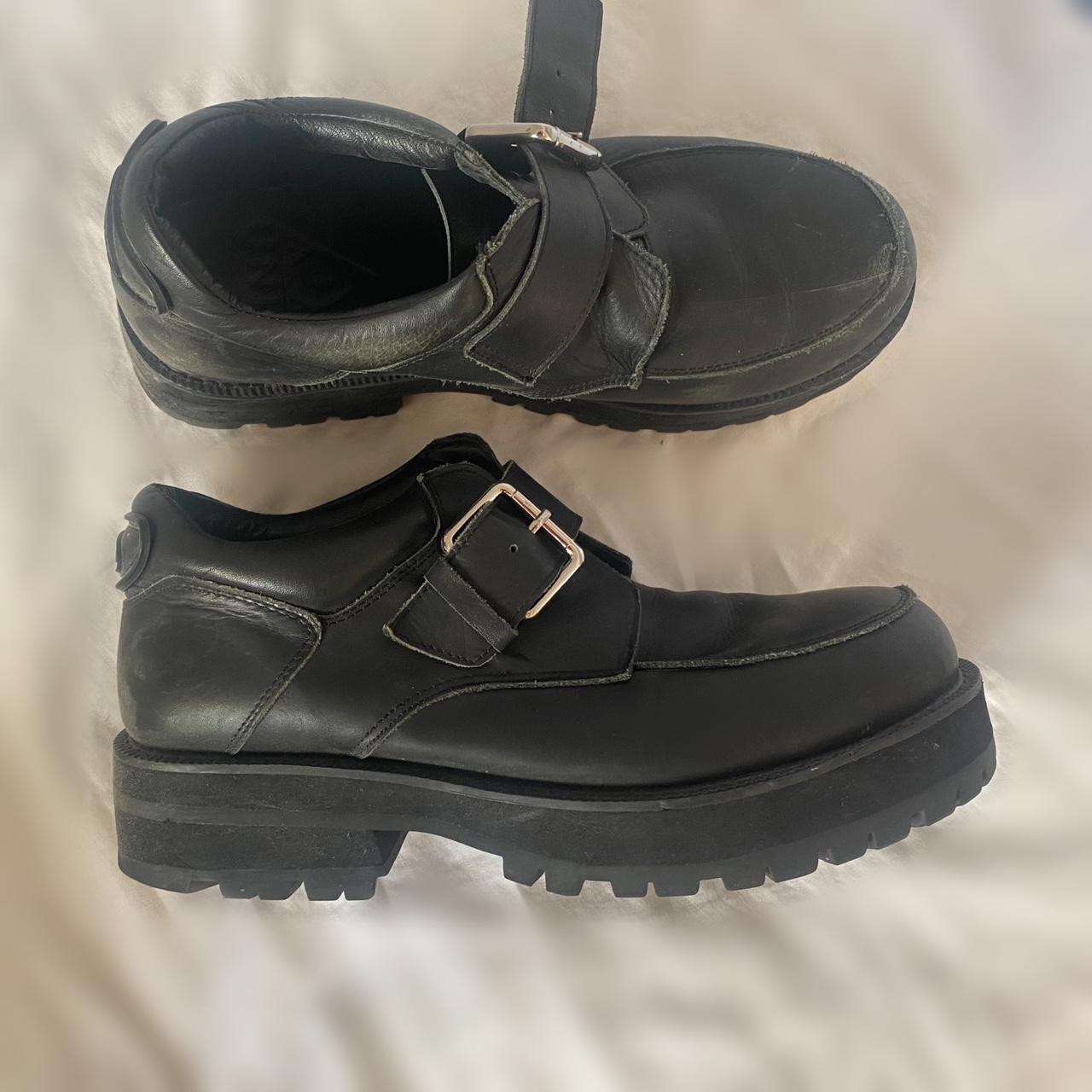 UNIF black platforms size 10. These have a chunky... Depop