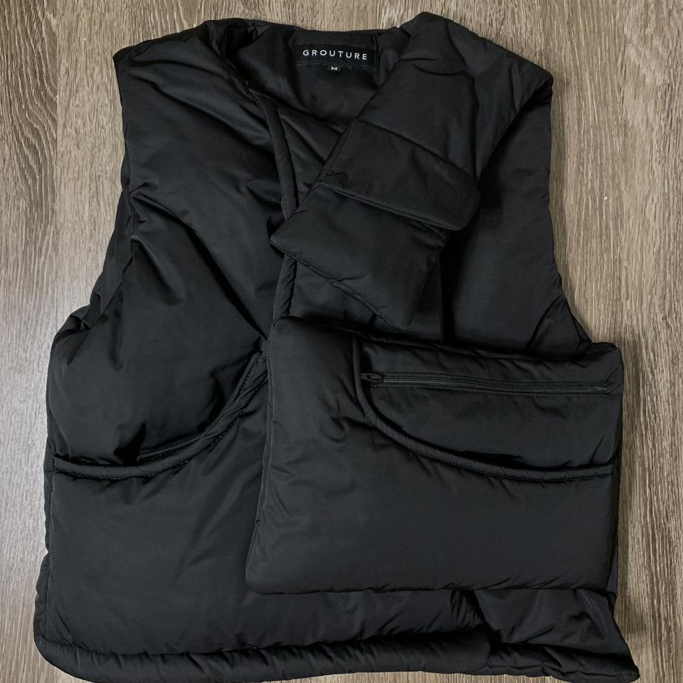 Grouture Black Padded Vest , Deadstock , Size M, Brand...