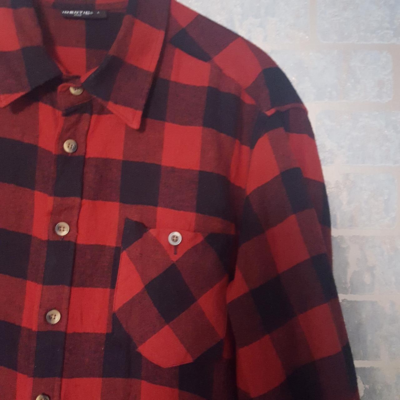 Vintage Identic man Flannel Shirt 100%... - Depop