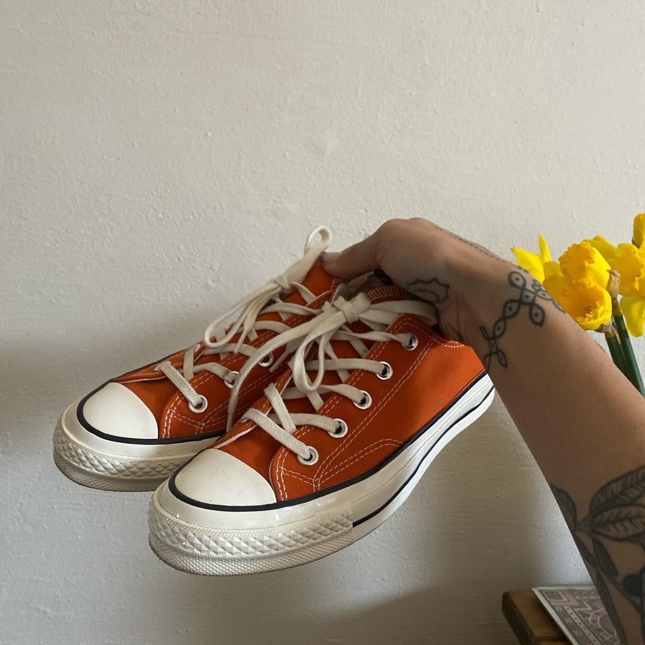 Burnt orange outlet chuck taylors