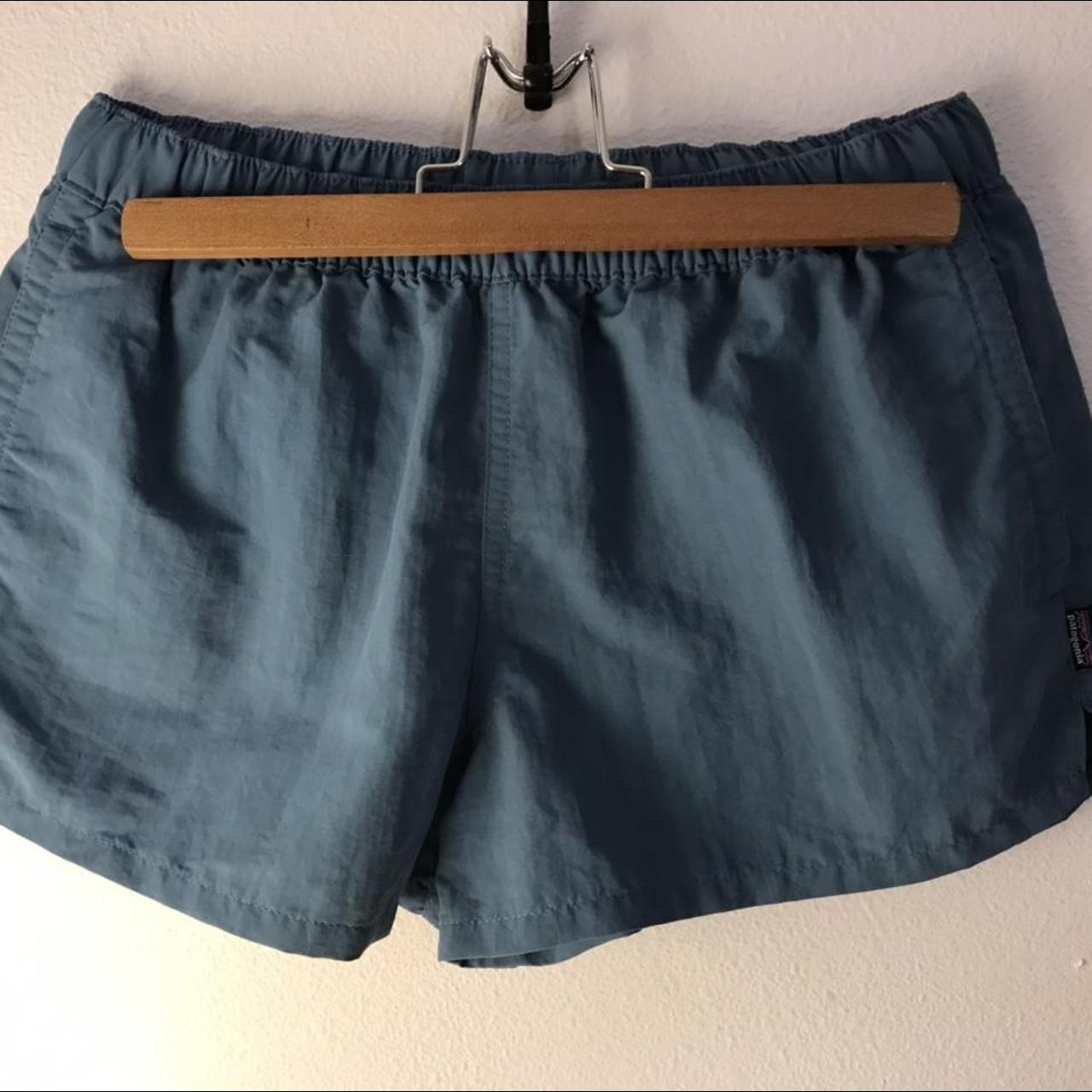 Patagonia barely baggies in pigeon blue women’s... - Depop