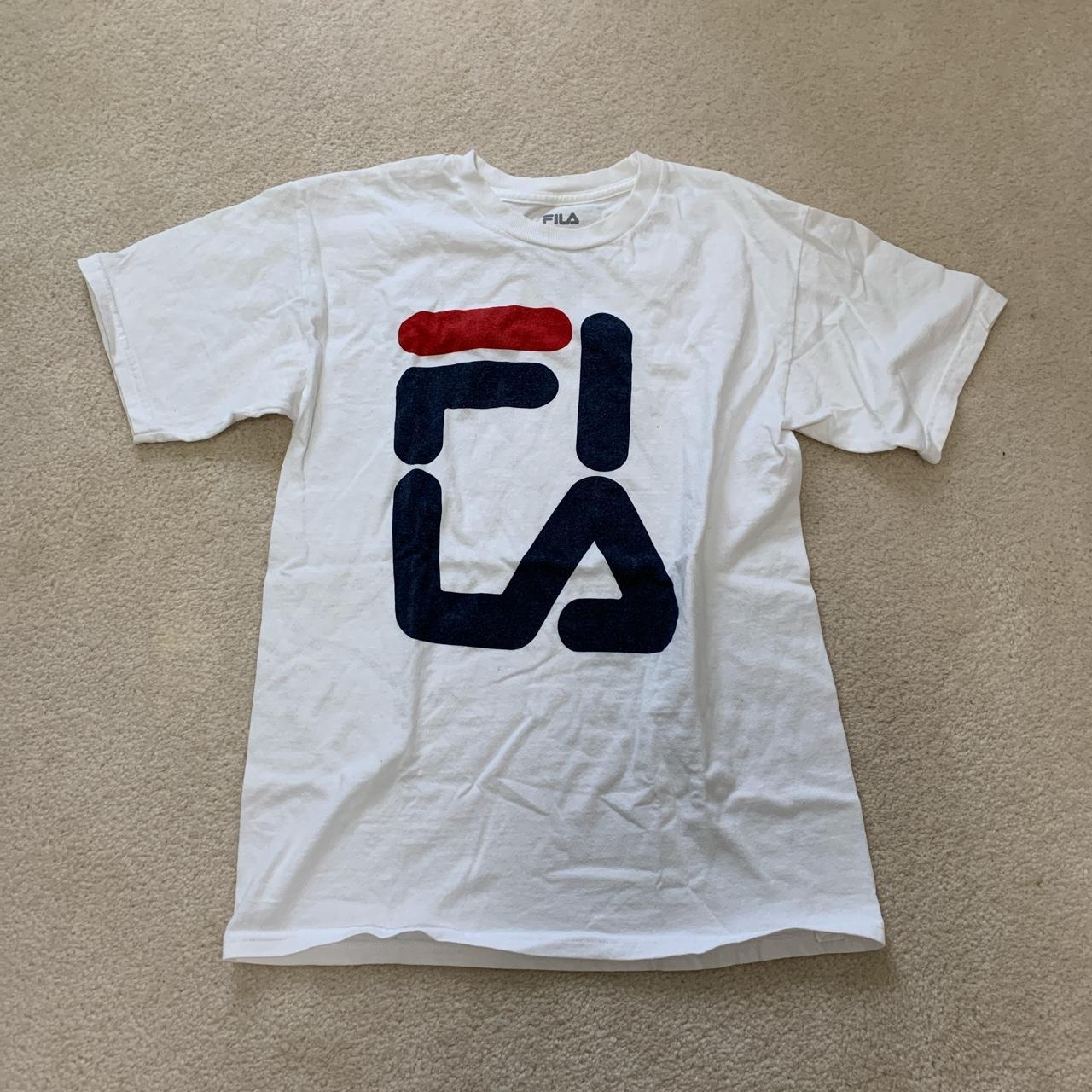 Fila Women's White T-shirt | Depop