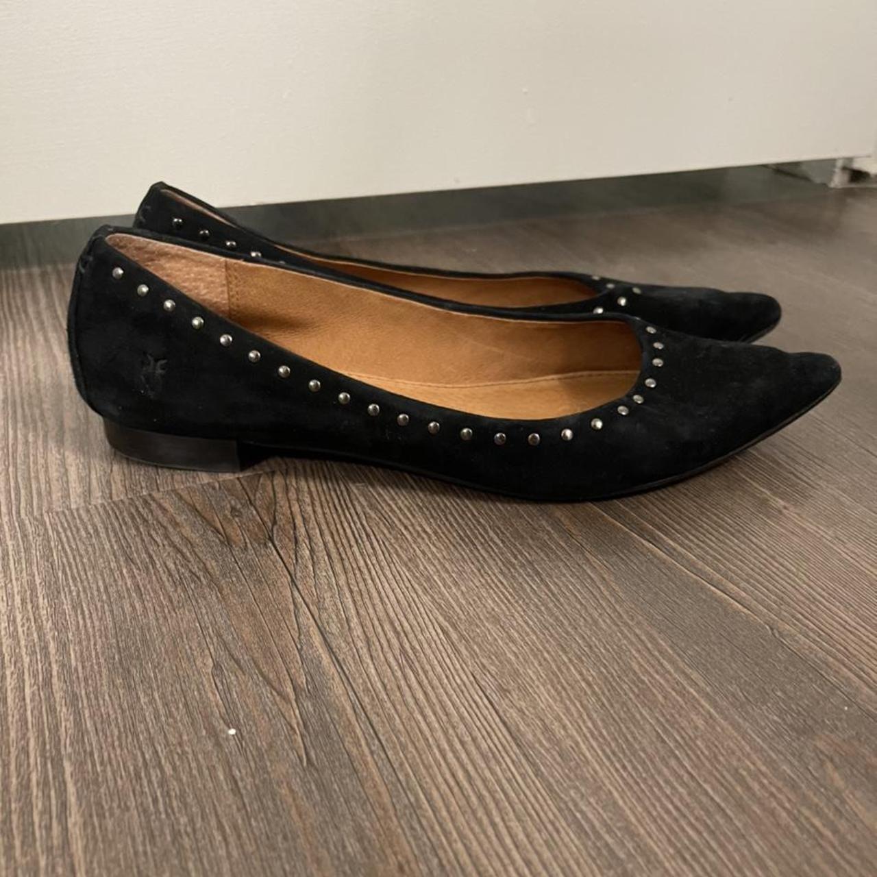 FRYE black flats, suede - Depop