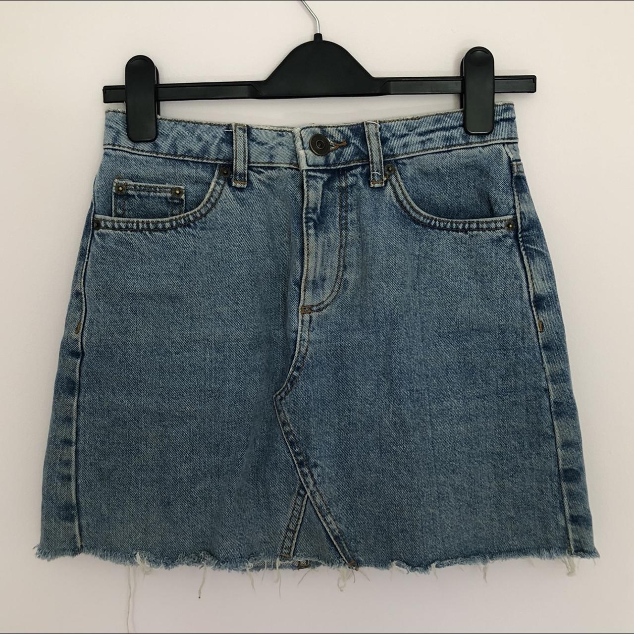 BDG / Urban Outfitters / UO Blue Denim Skirt Size... - Depop