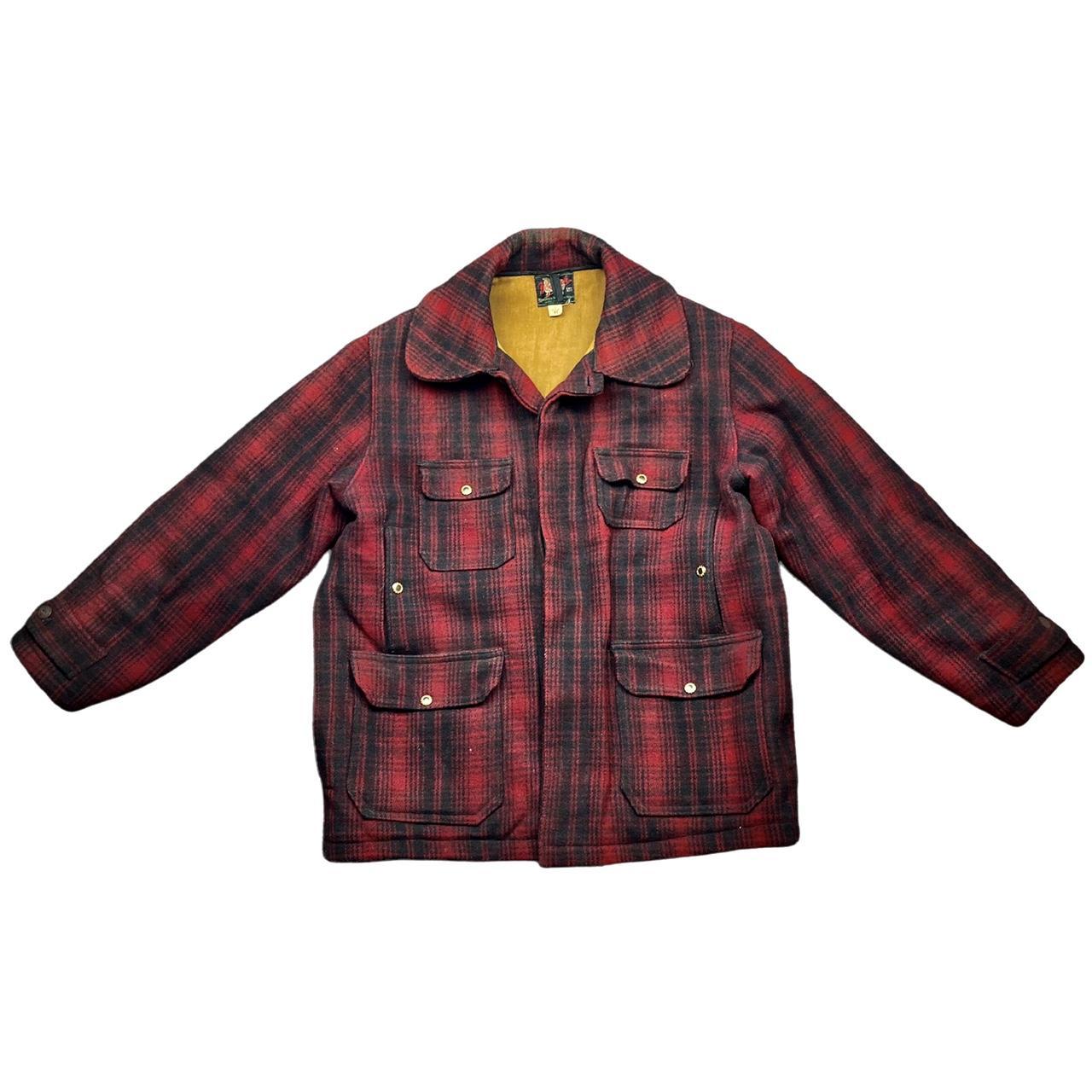 woolrich red and black hunting jacket