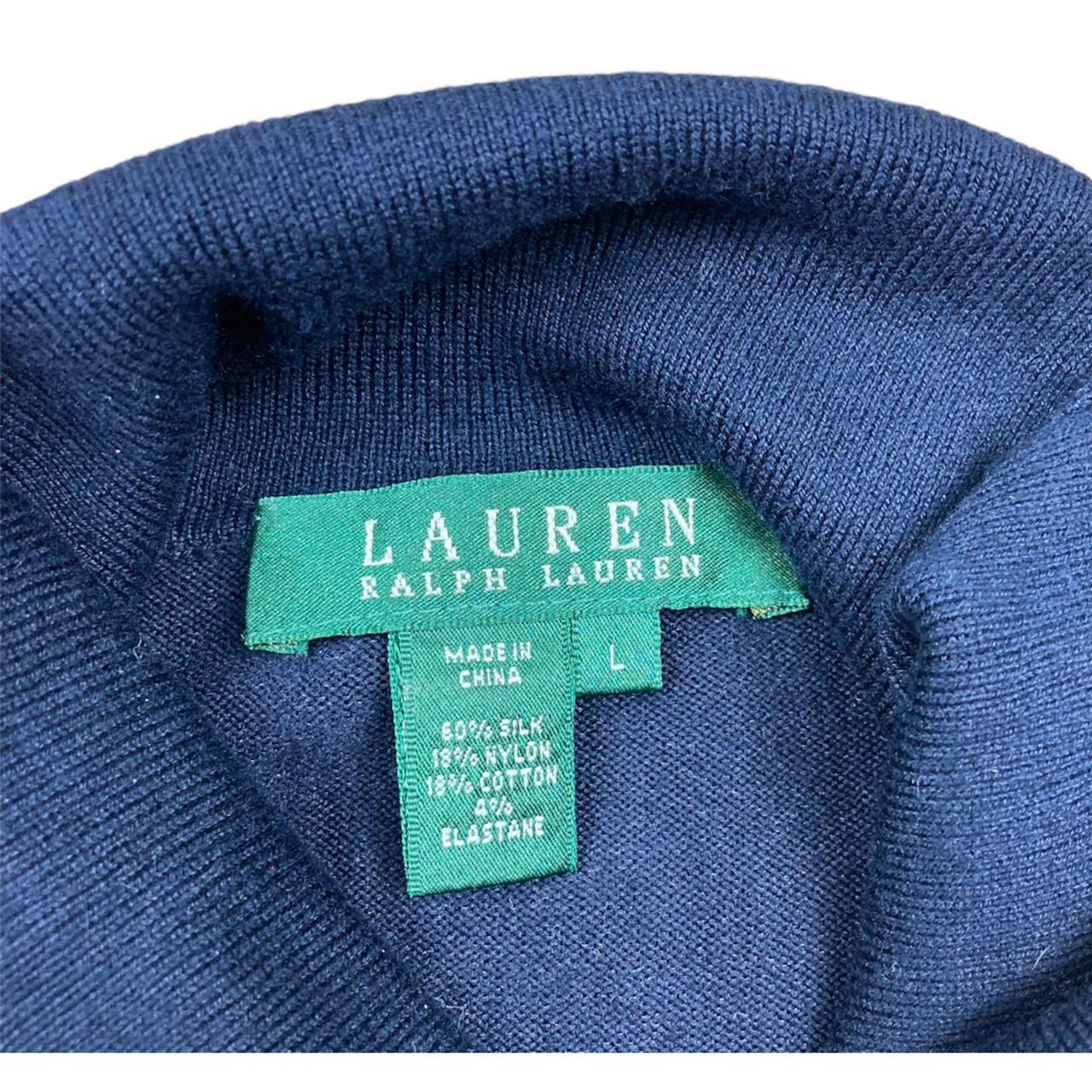 Ralph Lauren Women's Navy and Blue Jumper | Depop