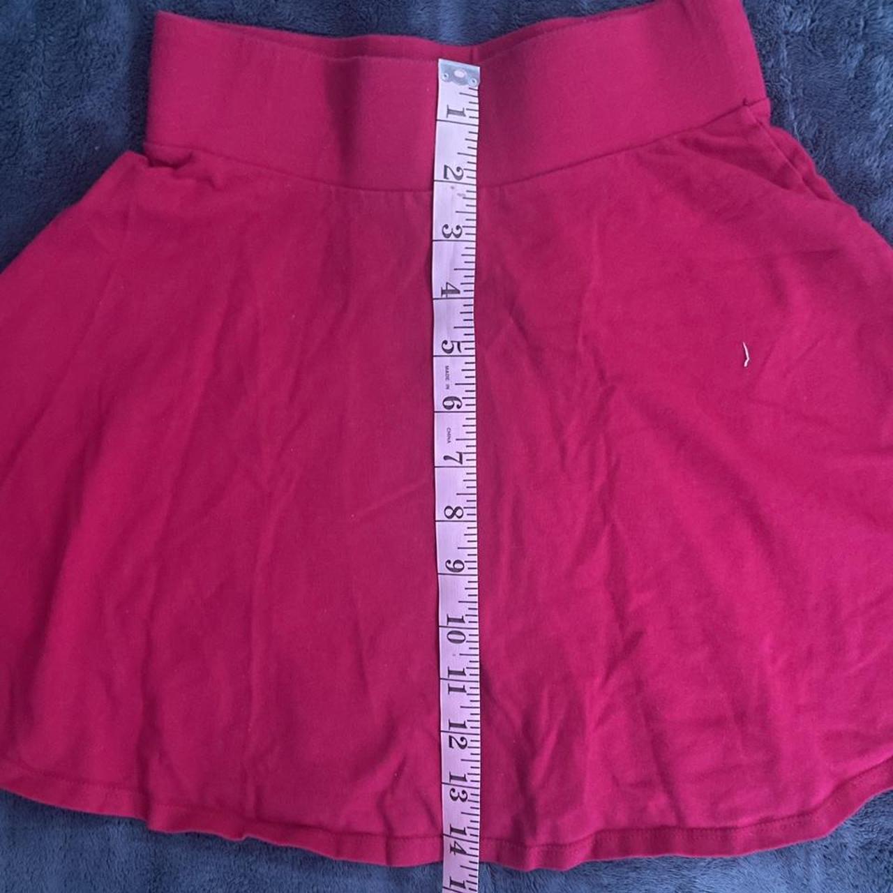 Red Skater Mini Skirt - Brand: Forever 21 🖤 - Size:... - Depop