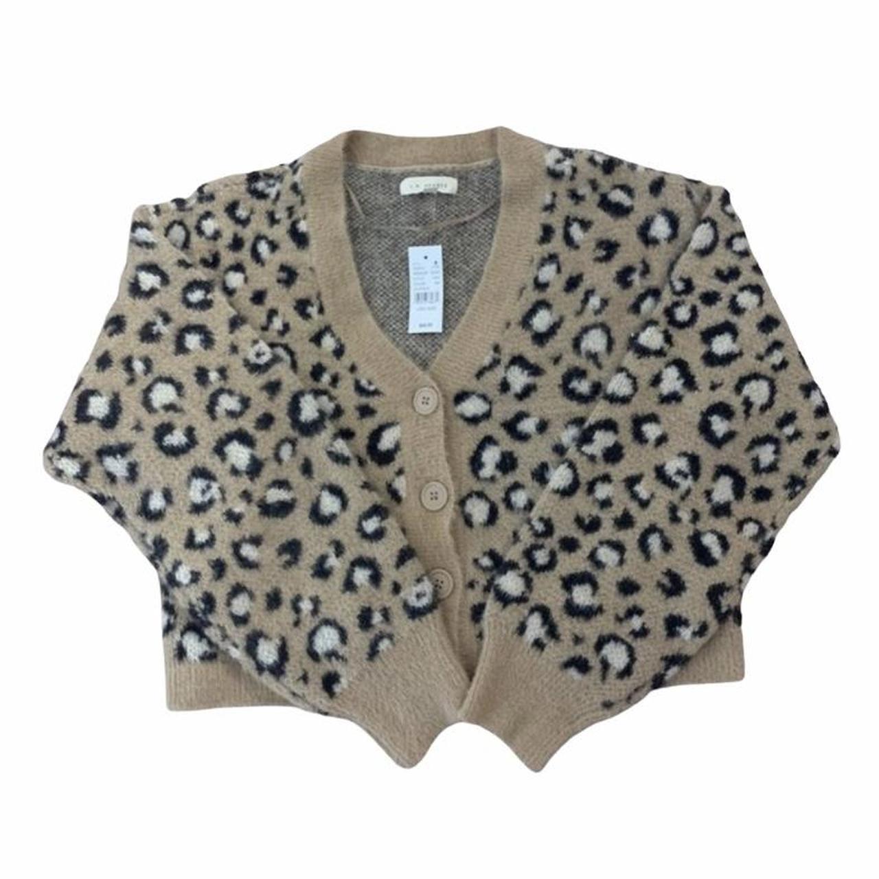 Pacsun Cropped Leopard Cardigan, Retail: $50,