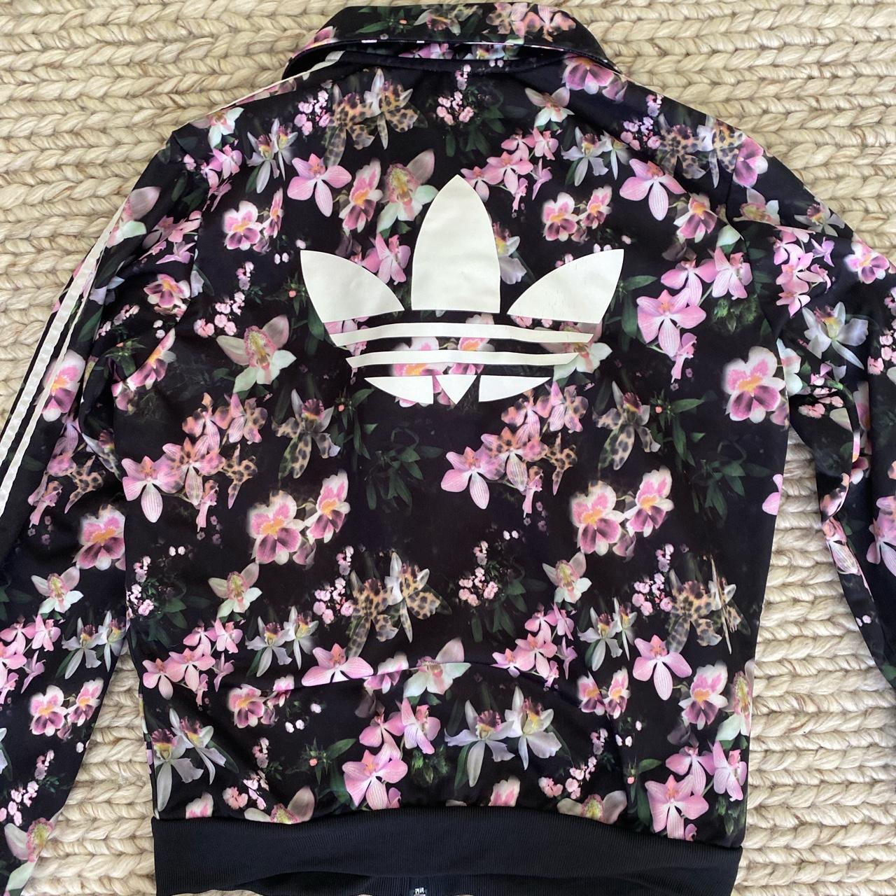 Adidas Originals floral track jacket. Authentic and... - Depop