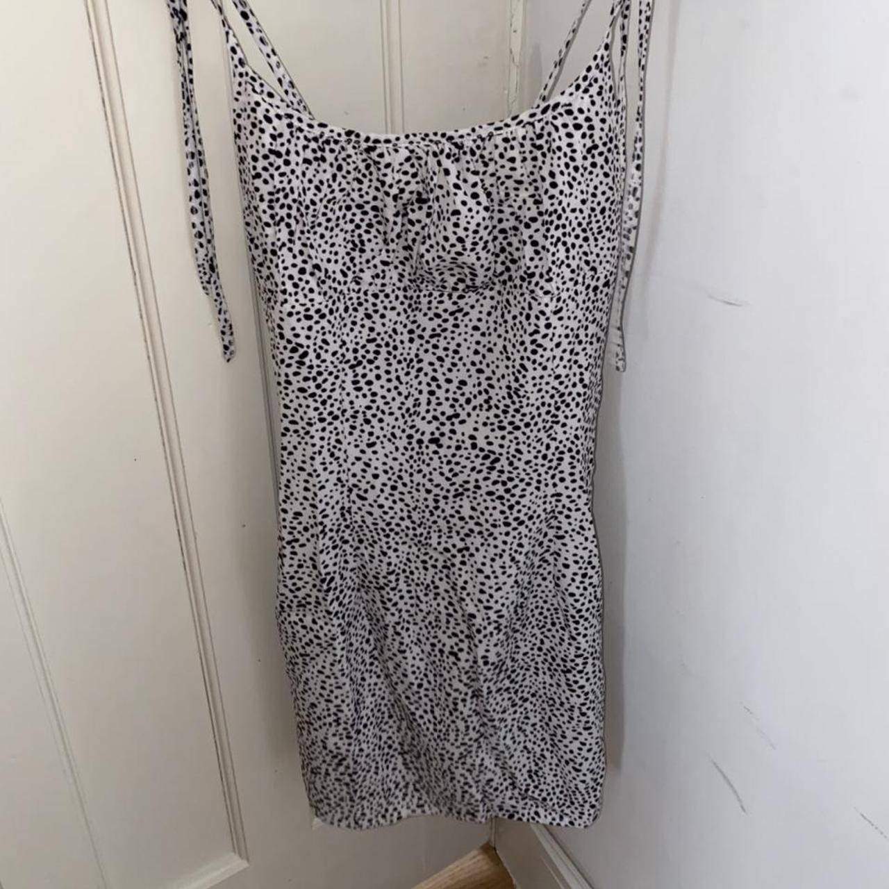 SHEIN Women's White and Black Dress | Depop