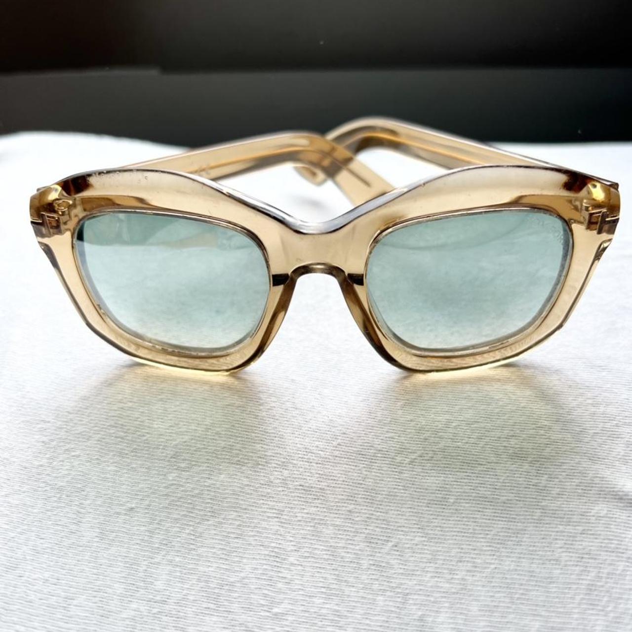 TOM FORD Women's Tan and Blue Sunglasses (3)
