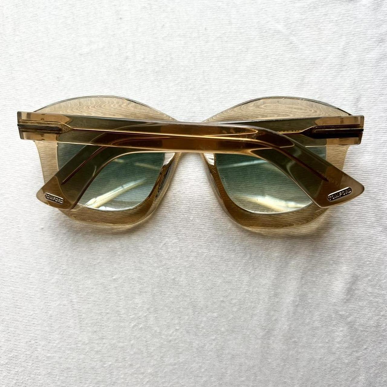 TOM FORD Women's Tan and Blue Sunglasses (4)