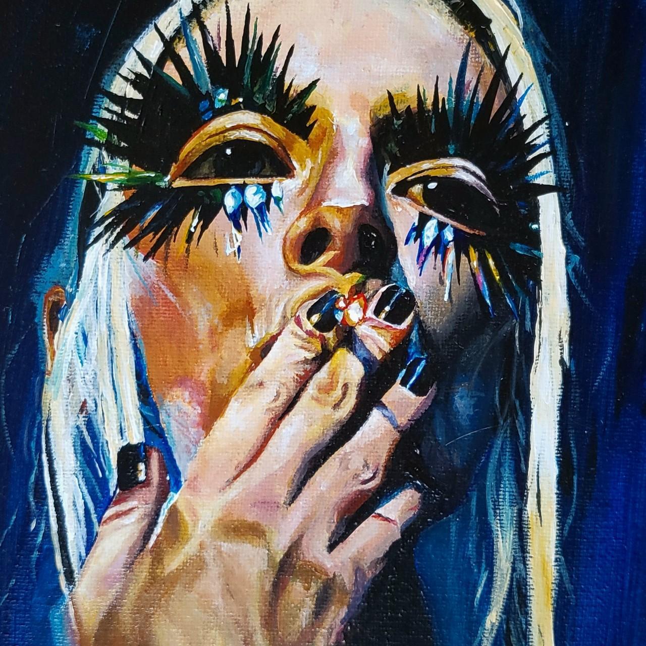 Jules Euphoria Acrylic Painting On 8x8' - Depop