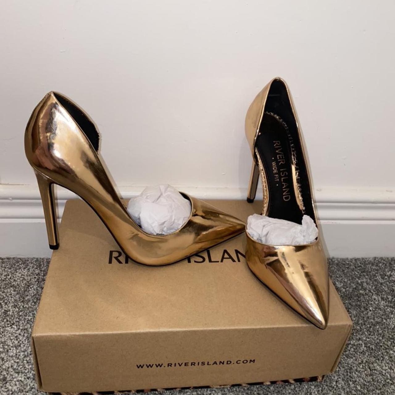 River island rose gold on sale shoes