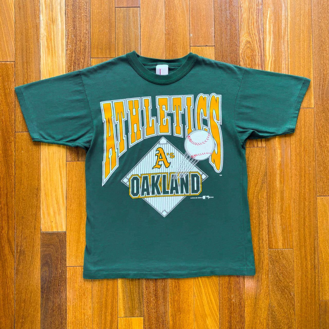 Vintage MLB Oakland Athletics Tee Shirt 1992 Size XL Made in USA