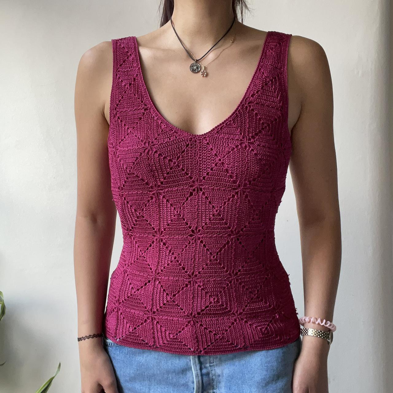 pink vest top zara