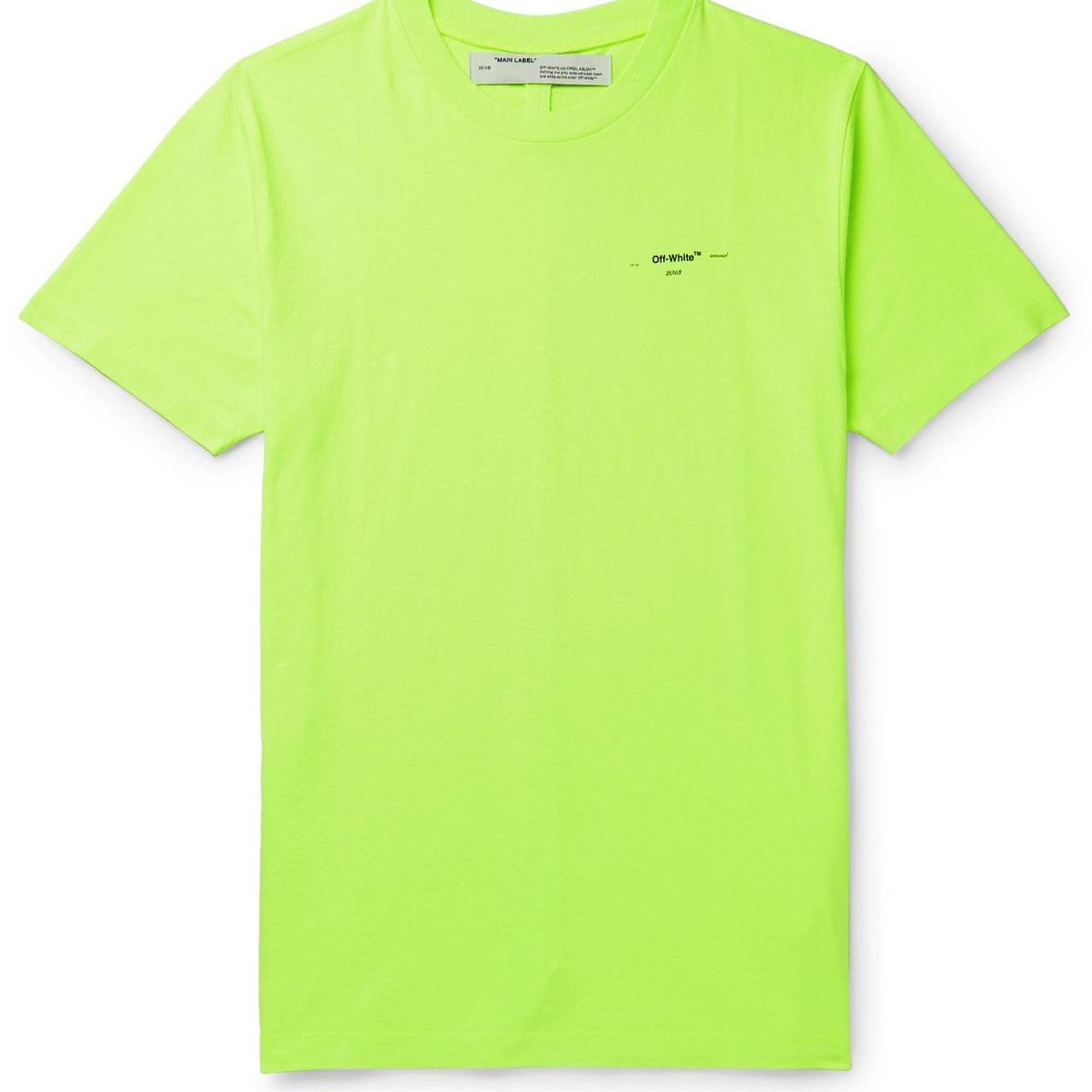neon green nike off white