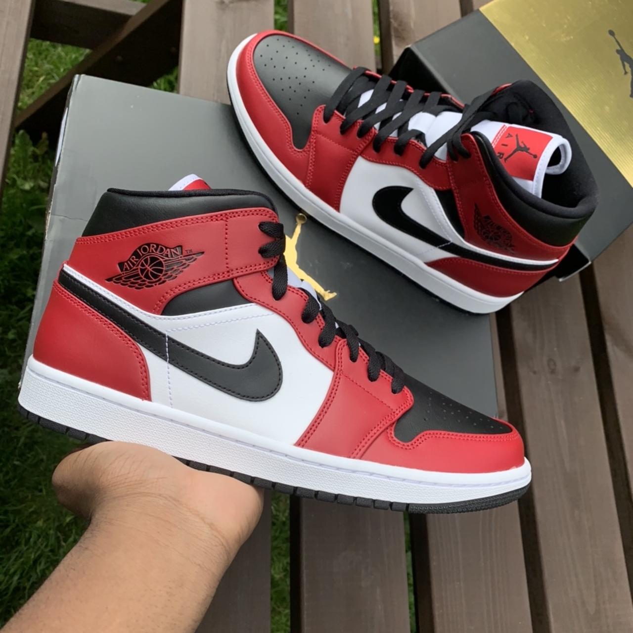 Air Jordan 1 Mid Chicago Toe🉐 - | [ Box Provided | Depop