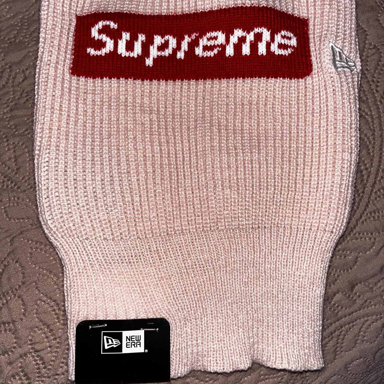 Pink supreme mask - Depop