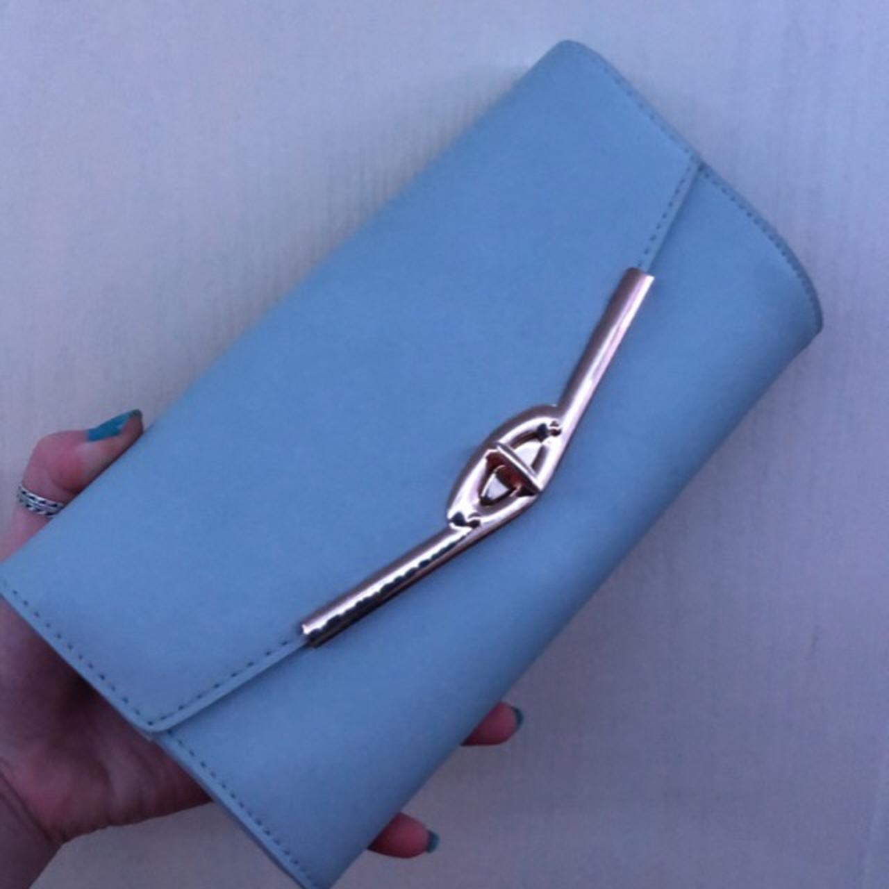 Pale blue clutch bag from New Look 💙 Only used