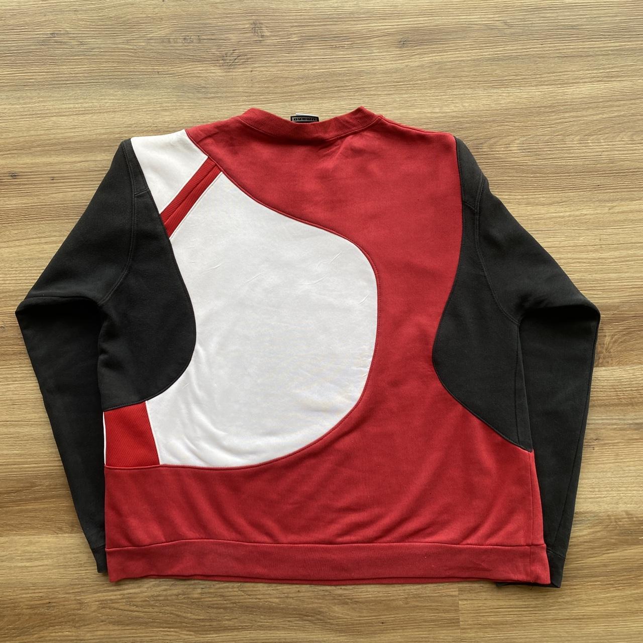 Umbro Men's Red and White Sweatshirt | Depop