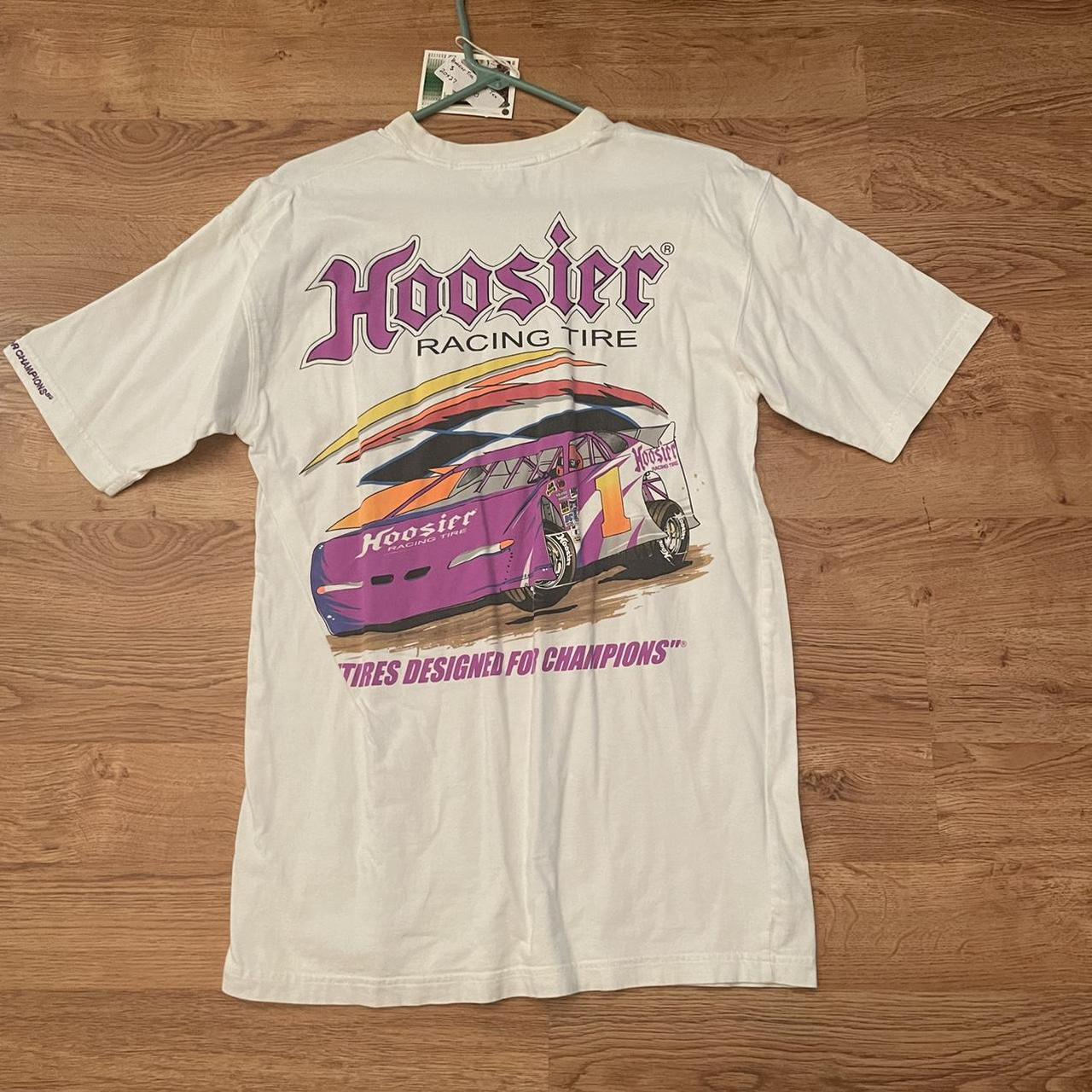 Hoosier Tire Pocket Tee Big back hit graphic Has... Depop